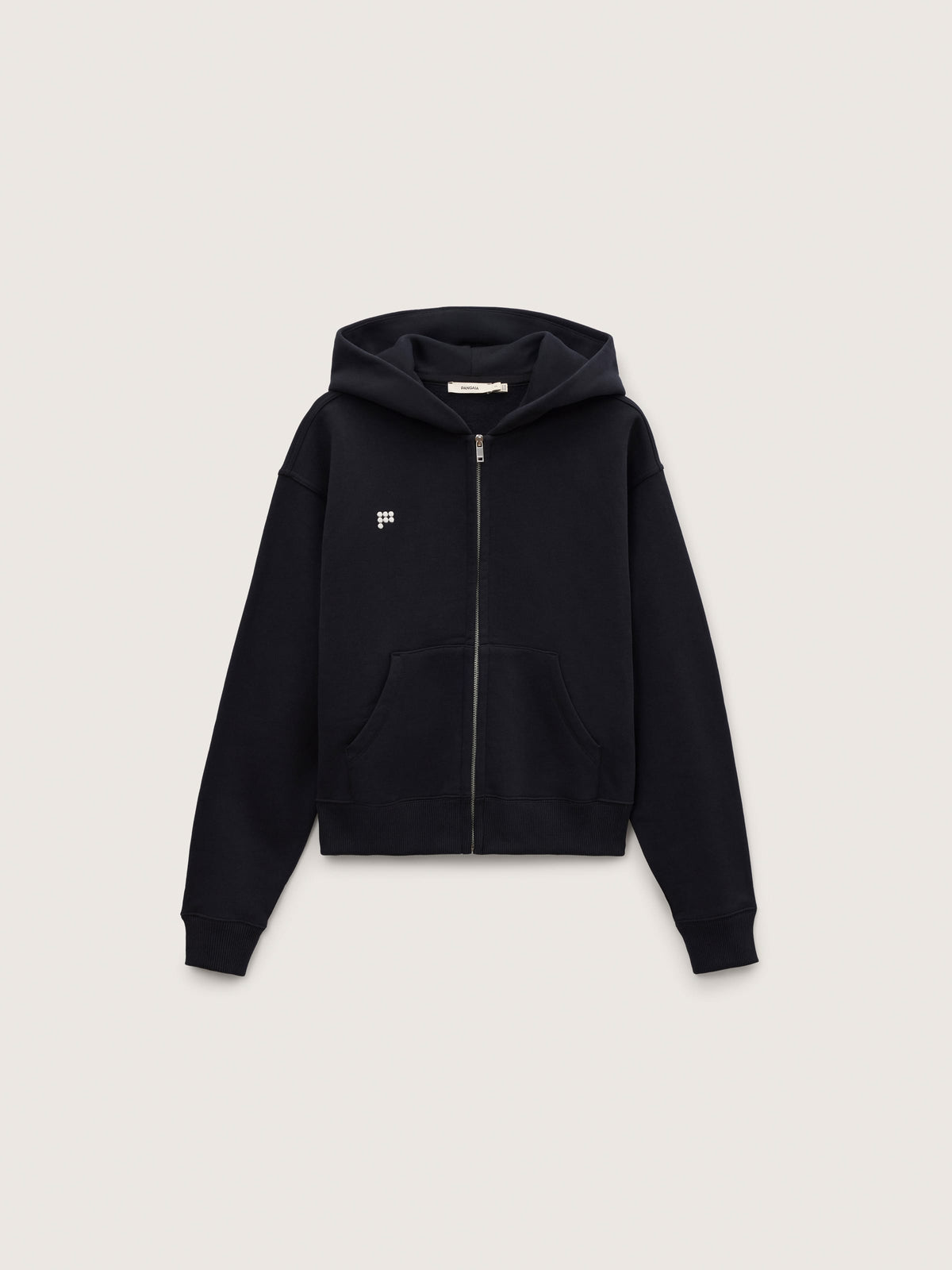 Womens Heavyweight Zip Up Hoodie—Black