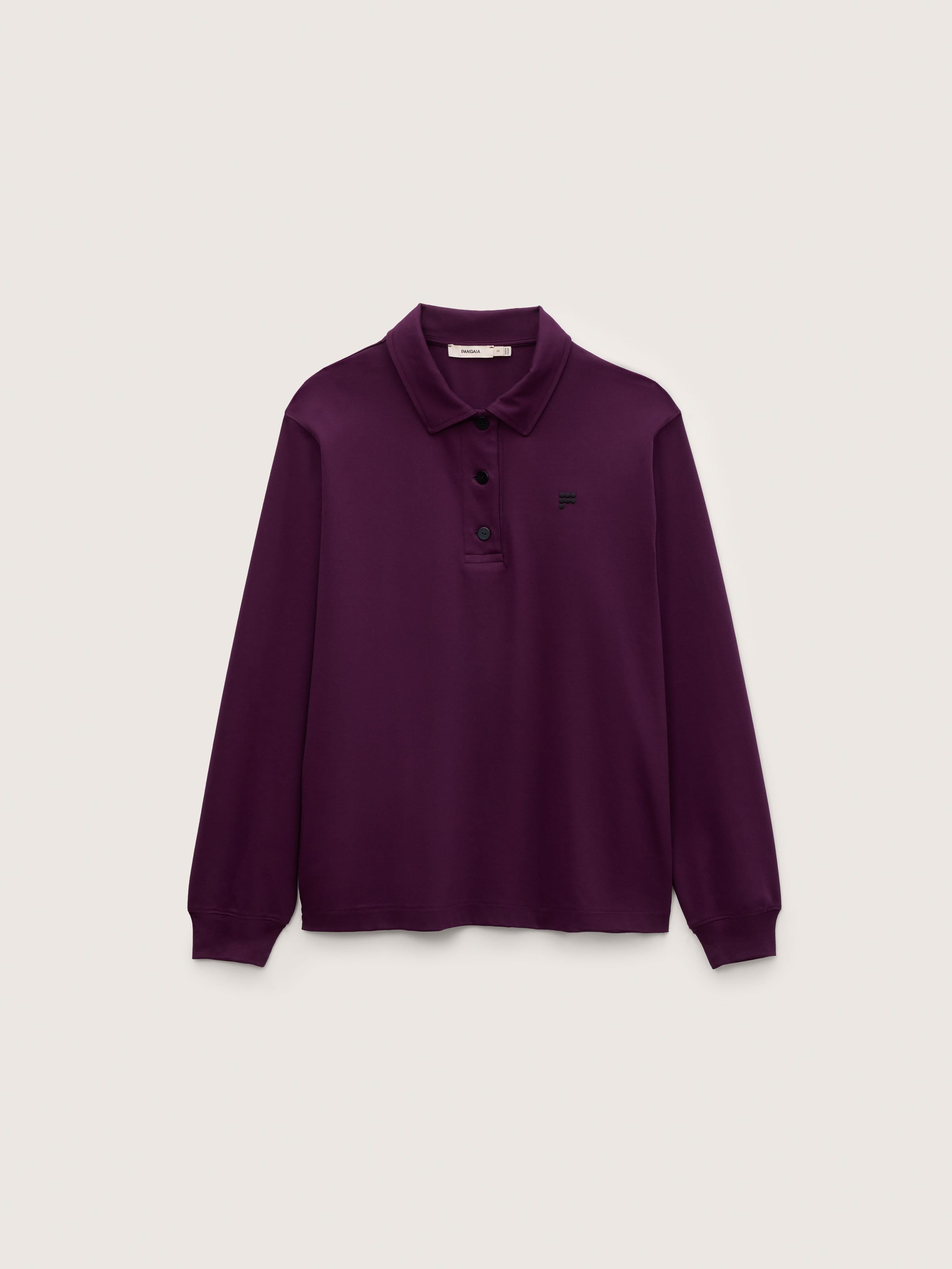 Womens Interlock Polo Sweatshirt—Nocturne Plum