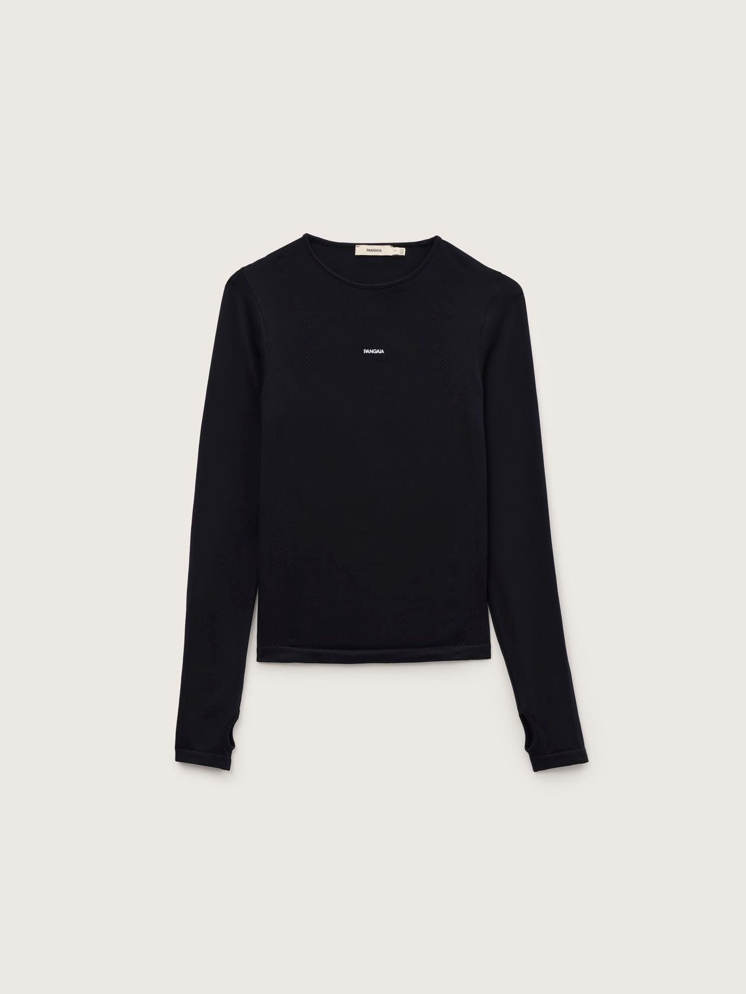 Womens Bio-Based Long Sleeve Top—Black