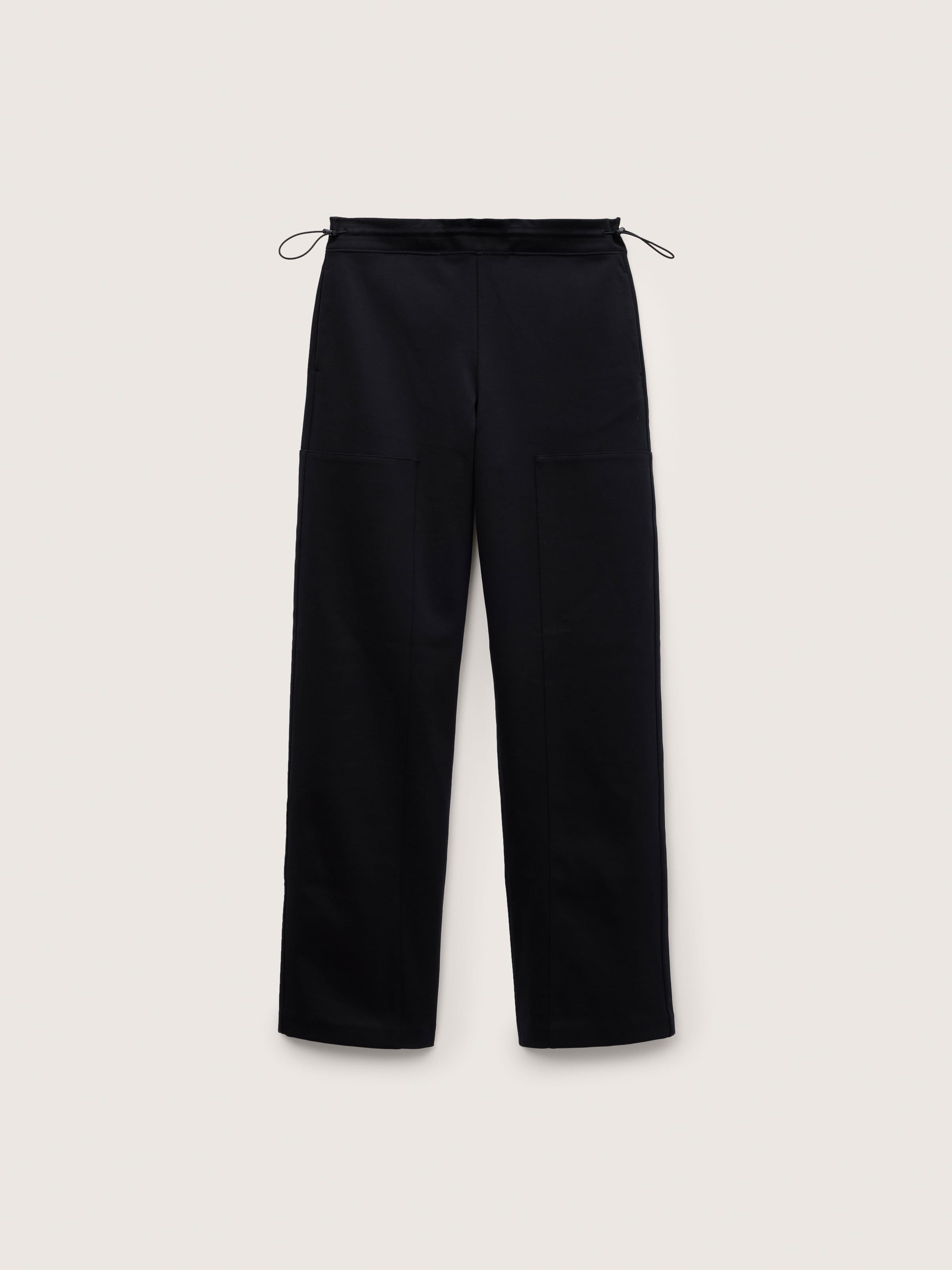 Womens Heavyweight Interlock Trousers—Black