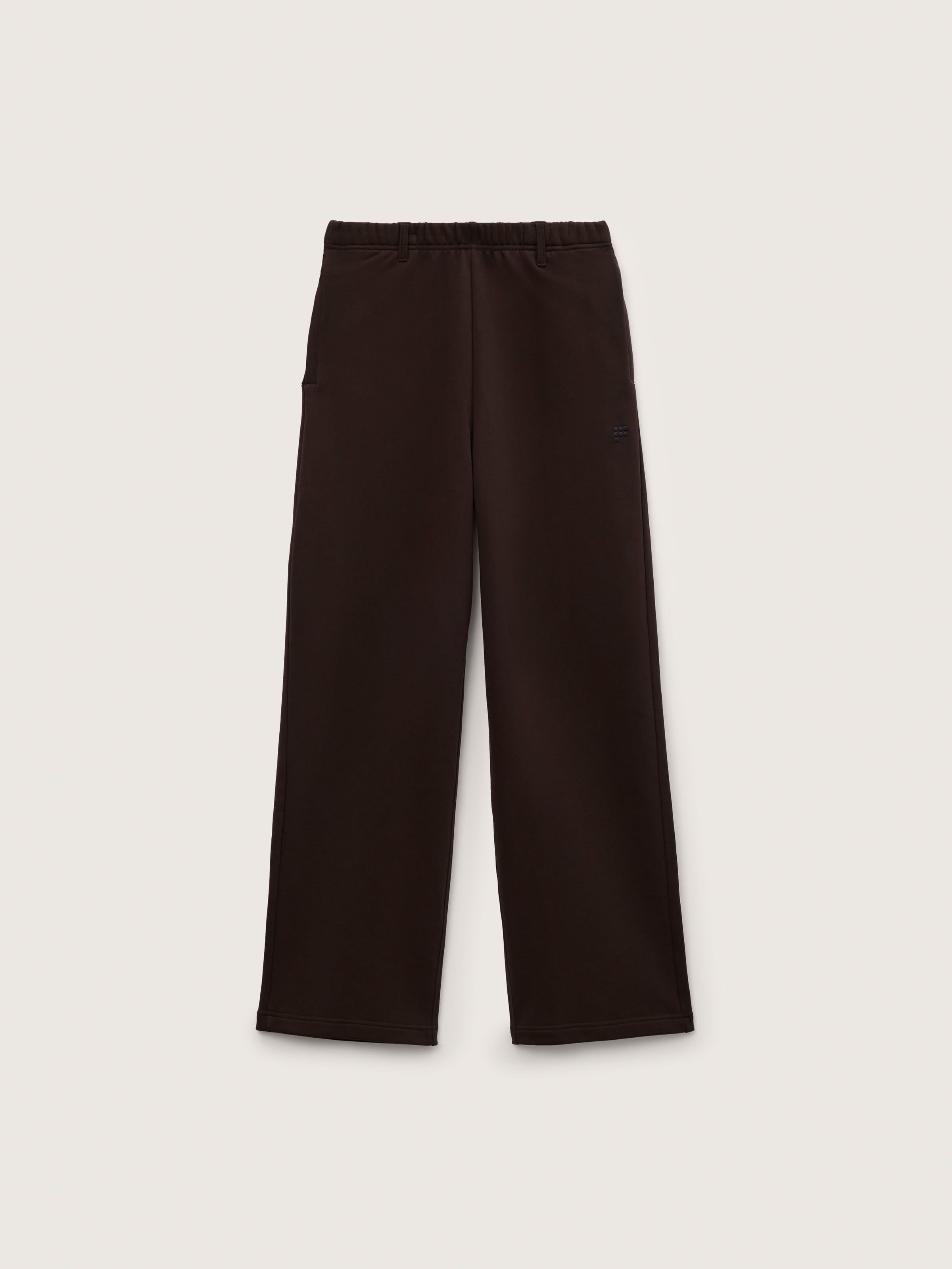 Mens Midweight Straight Leg Logo Track Pants—Obsidian Core