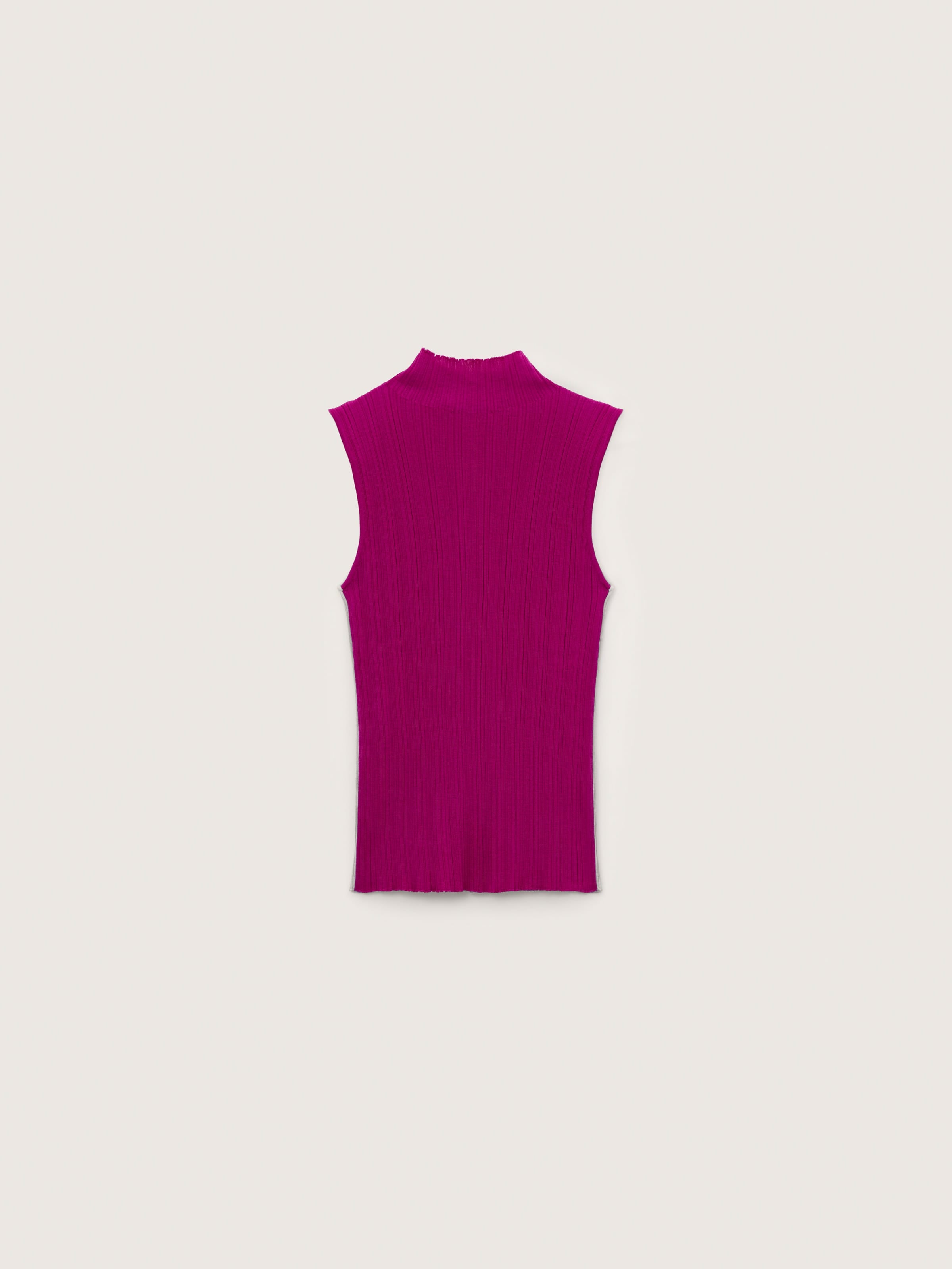 Womens Merino Wool Sleeveless Top—Lavender Haze