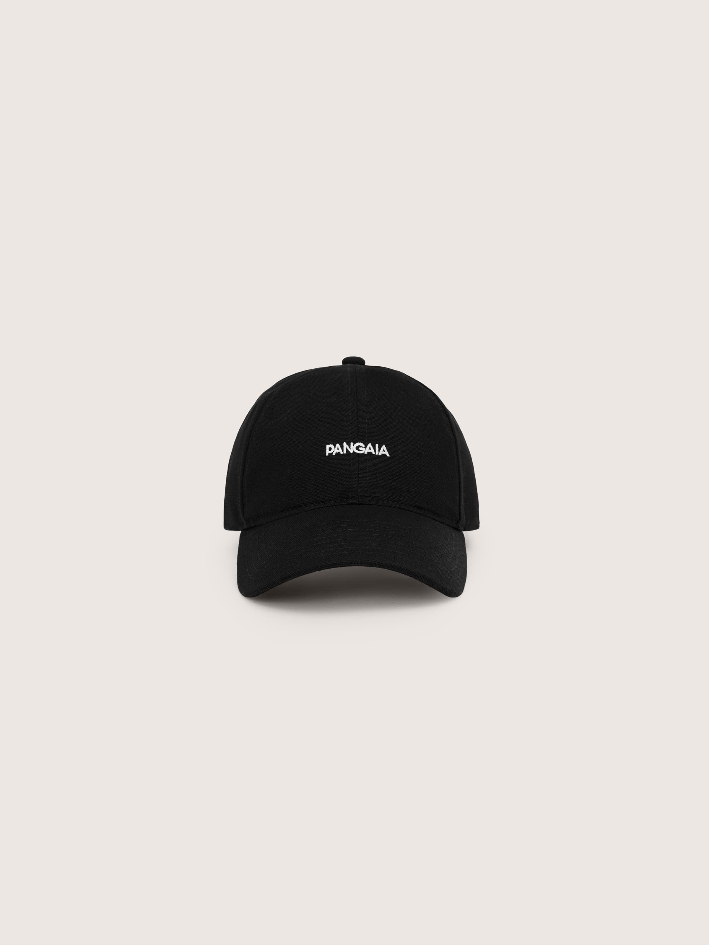 Organic Cotton Cap Pangaia Logo—Black