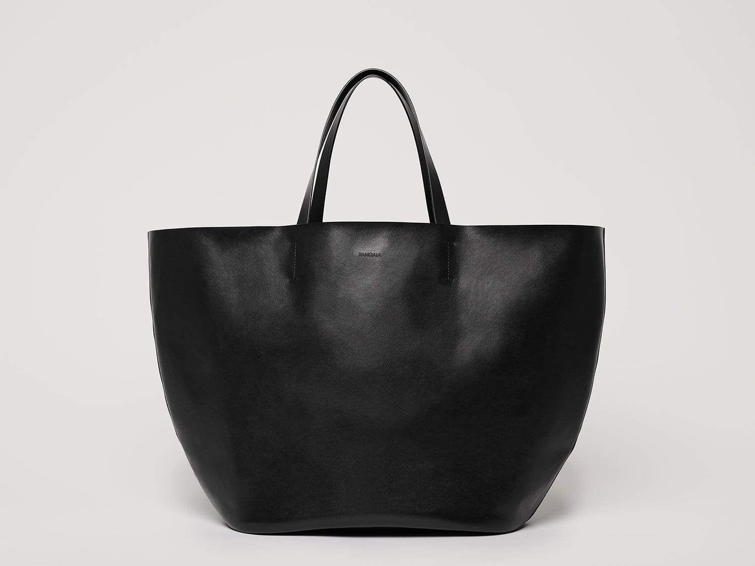 Alternative Leather Tote Bag—black