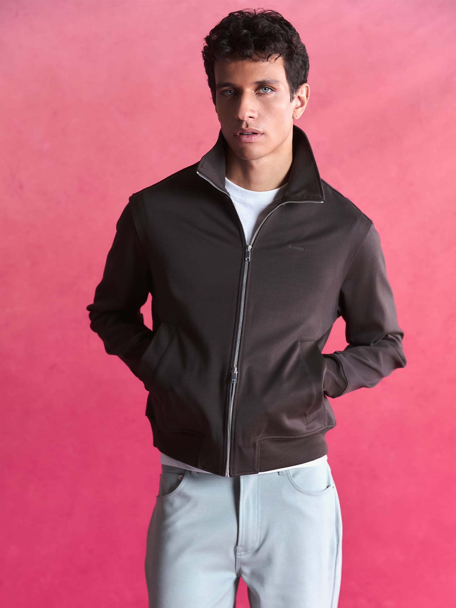 Mens Heavyweight Interlock Jacket—Obsidian Core
