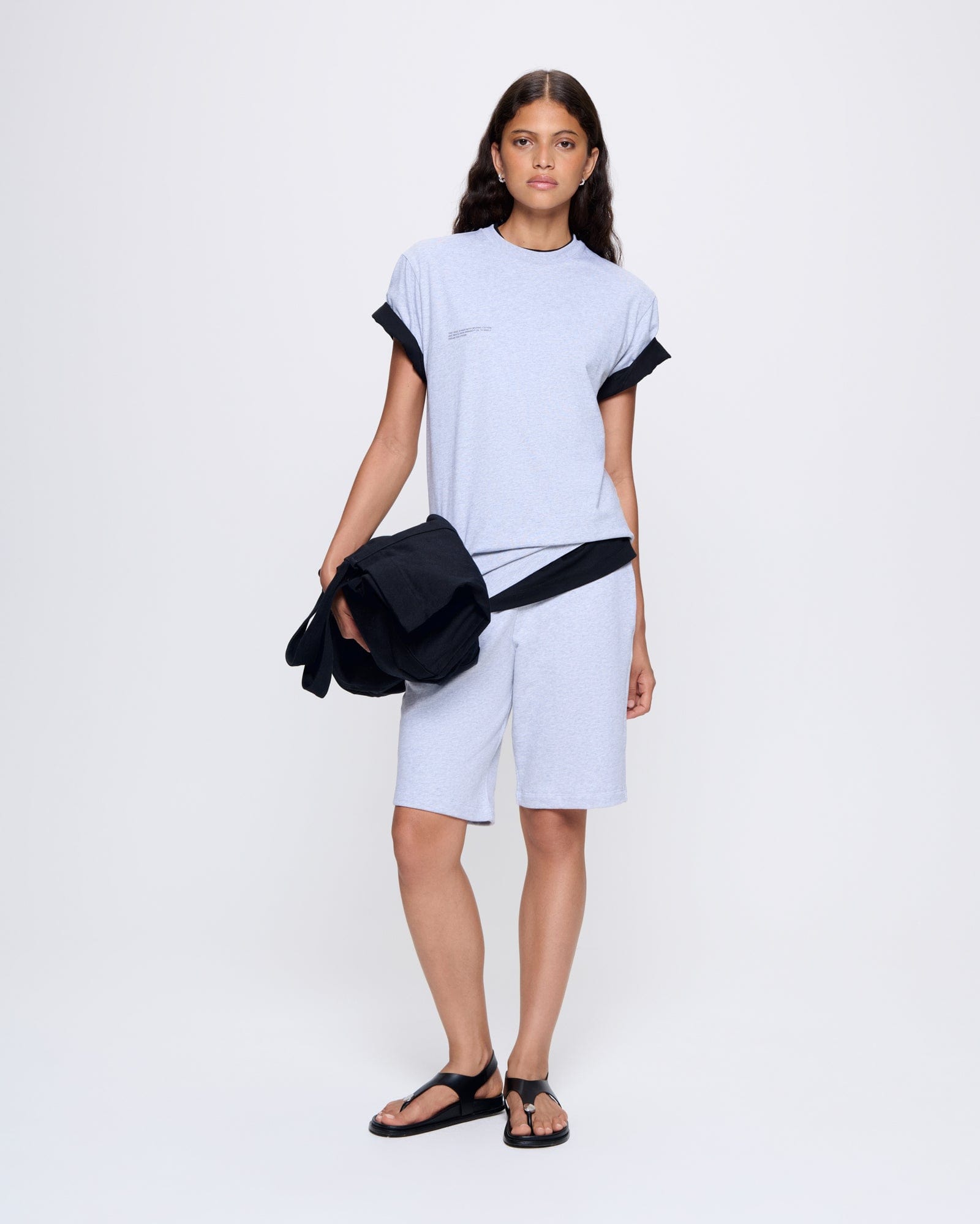 365_MIDWEIGHT_LONG-SHORTS_GREY-MARL_WOMENS_LEAD-MODEL