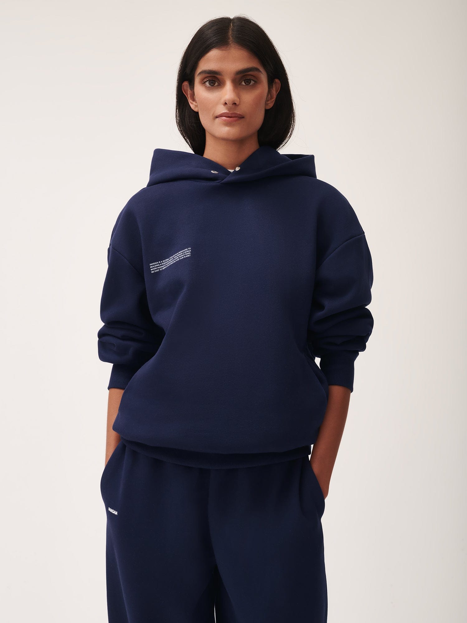 Womens Navy DNA Hoodie Designer Hoodies PANGAIA