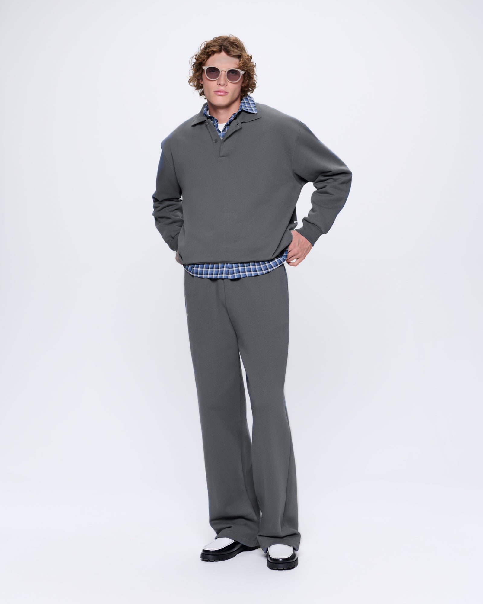 Mens DNA Straight Leg Track Pants—atmosphere grey