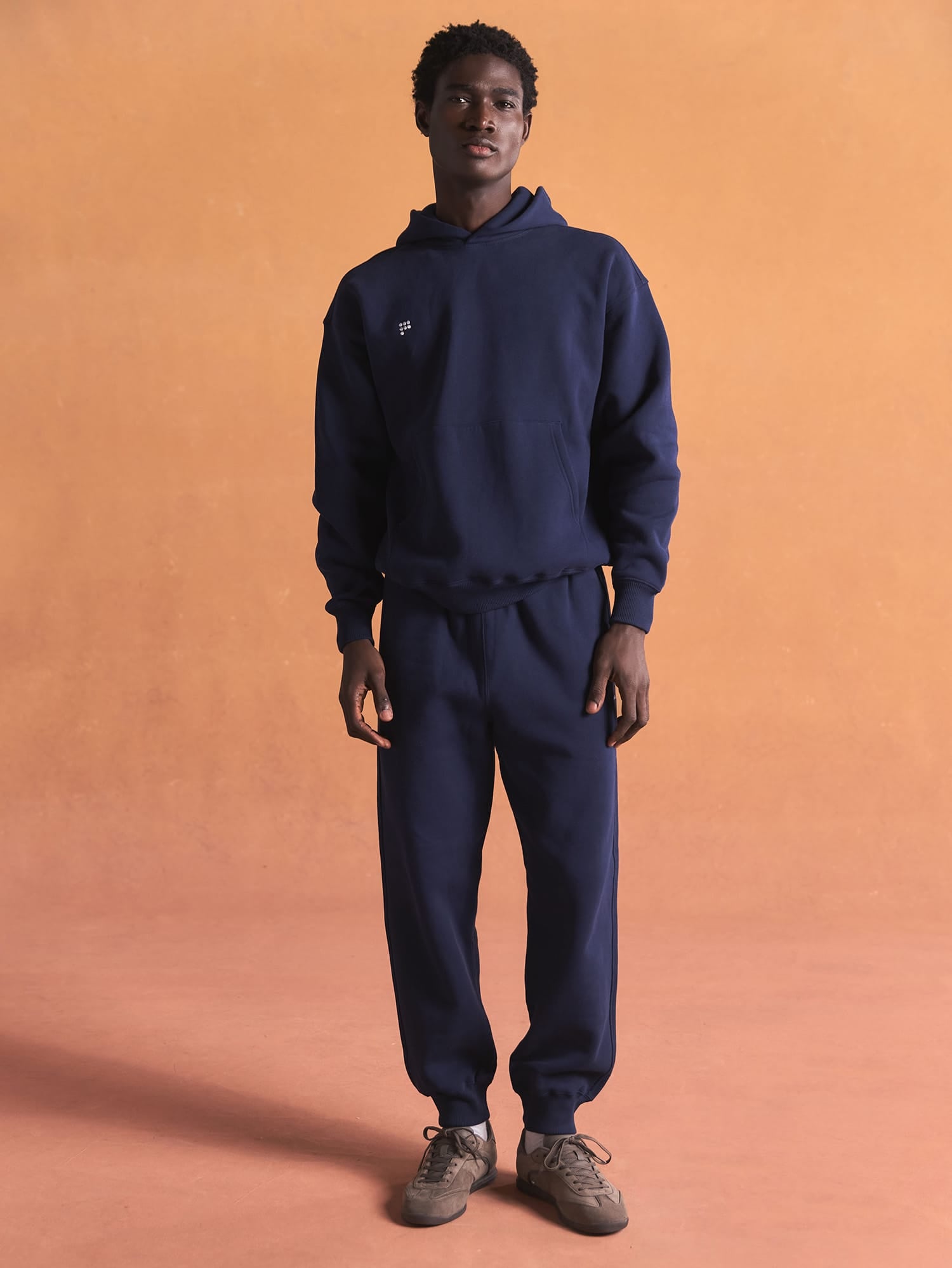 Mens Heavyweight Track Pants—Ocean Navy