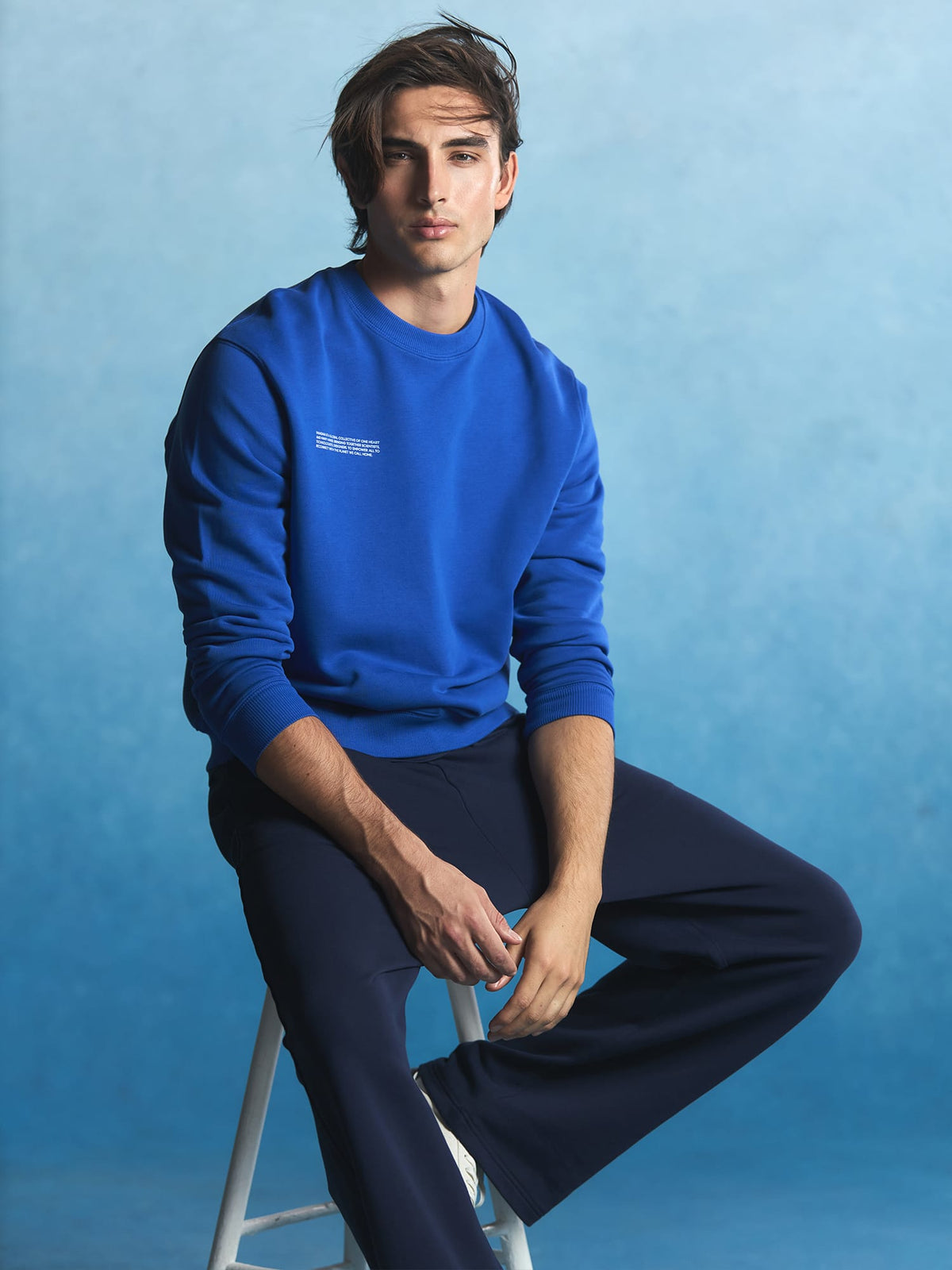 Mens Midweight Sweatshirt—Gaia Blue
