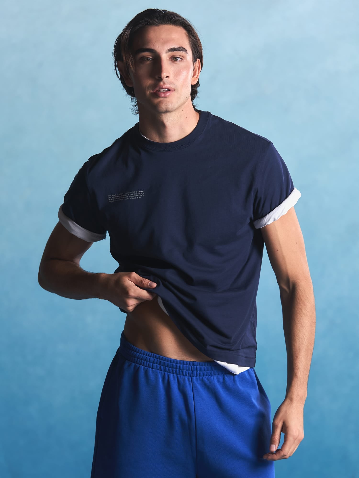 Mens Midweight T-Shirt—Ocean Navy