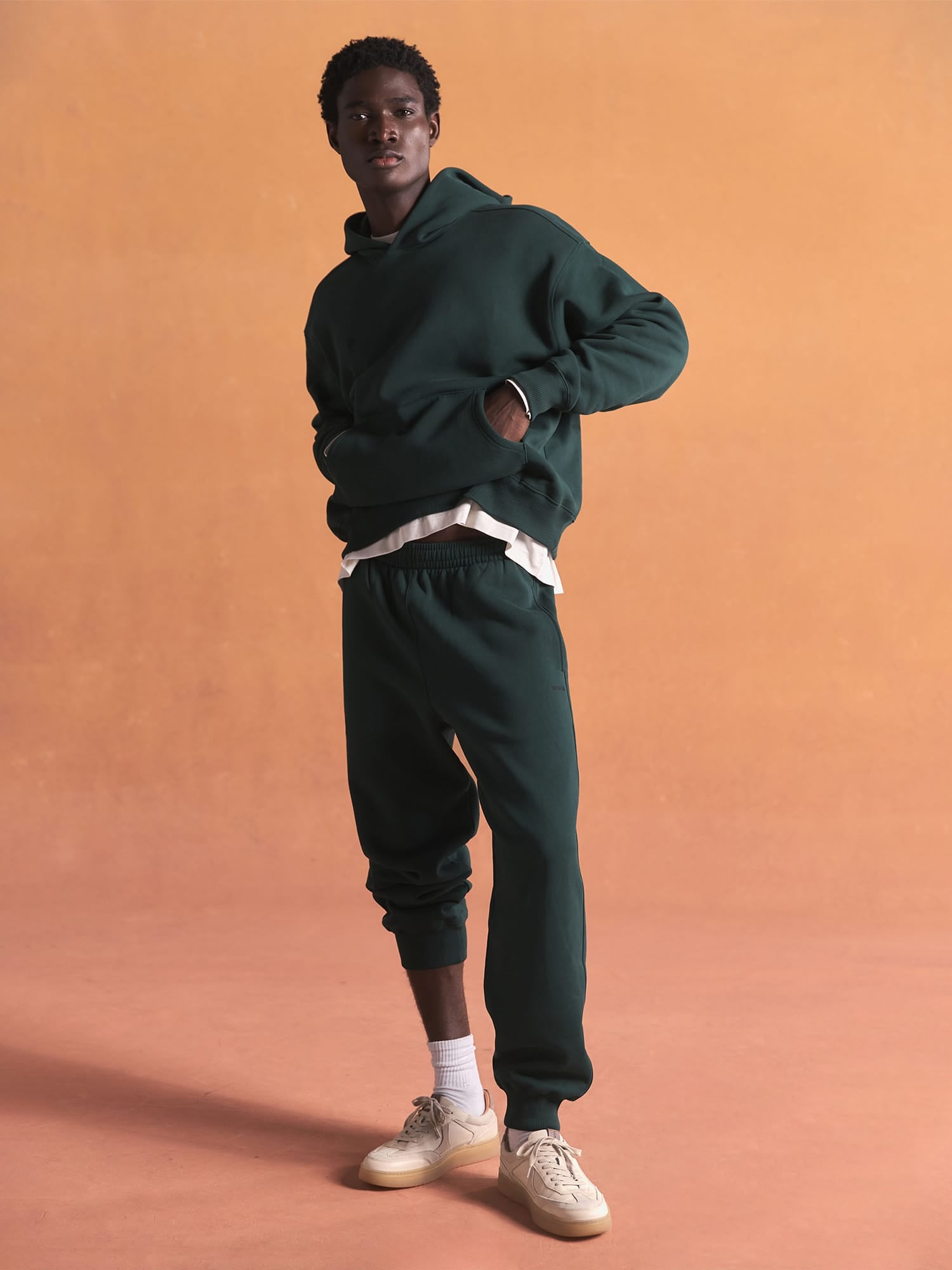 Mens Heavyweight Track Pants—Depth Green