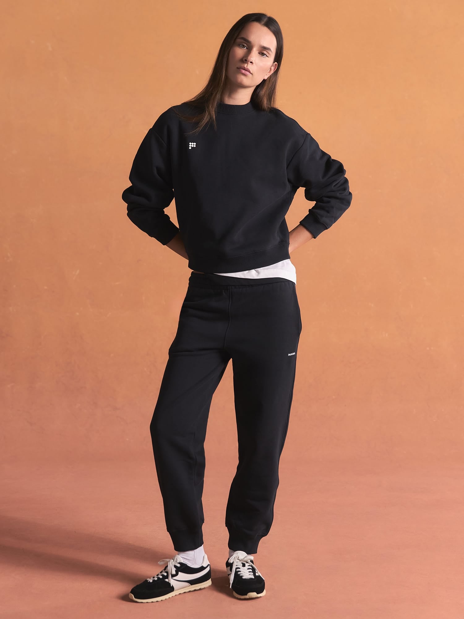 Womens Heavyweight Track Pants—Black
