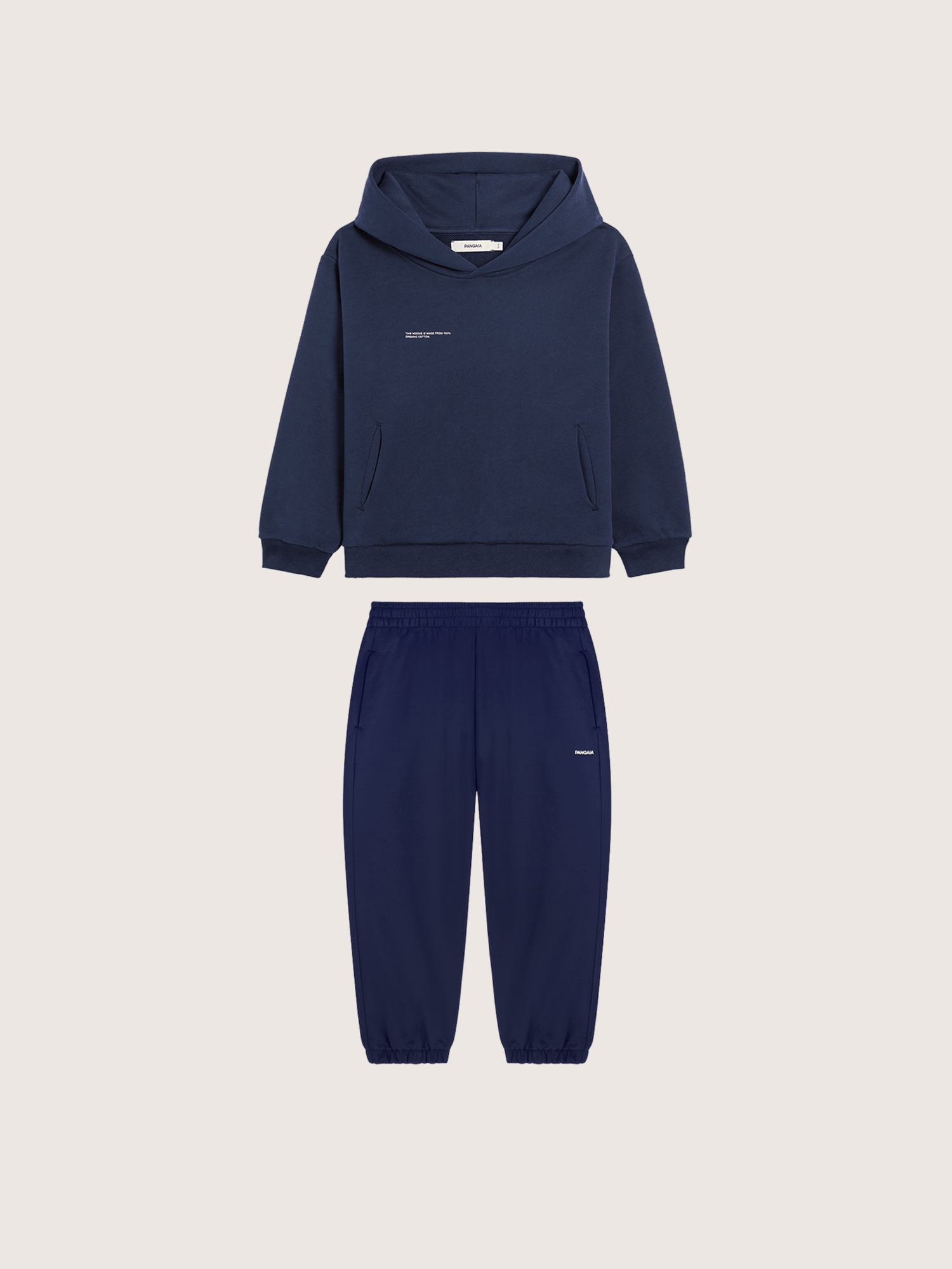 Kids’ Midweight Hoodie and Track Pants Set—Ocean Navy