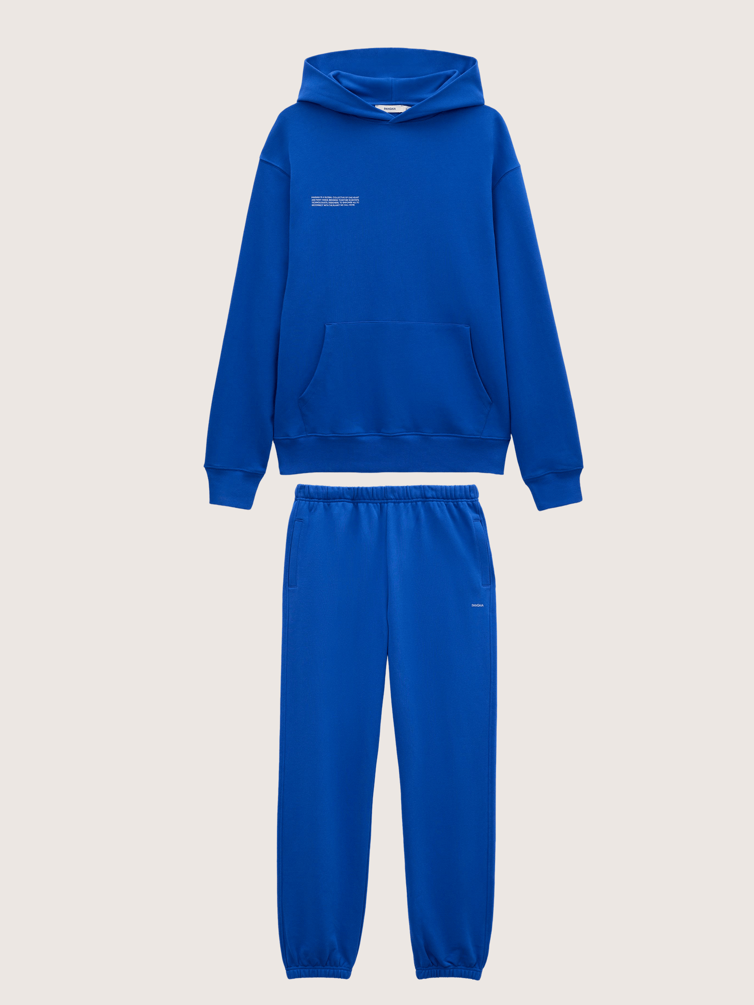 Mens Midweight Hoodie and Track Pants Set—Gaia Blue