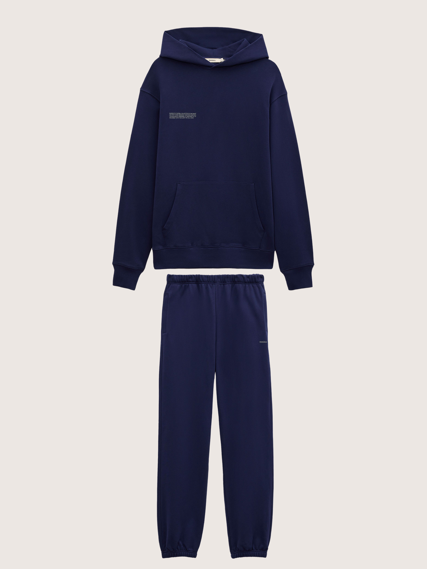 Mens Midweight Hoodie and Track Pants Set—Ocean Navy