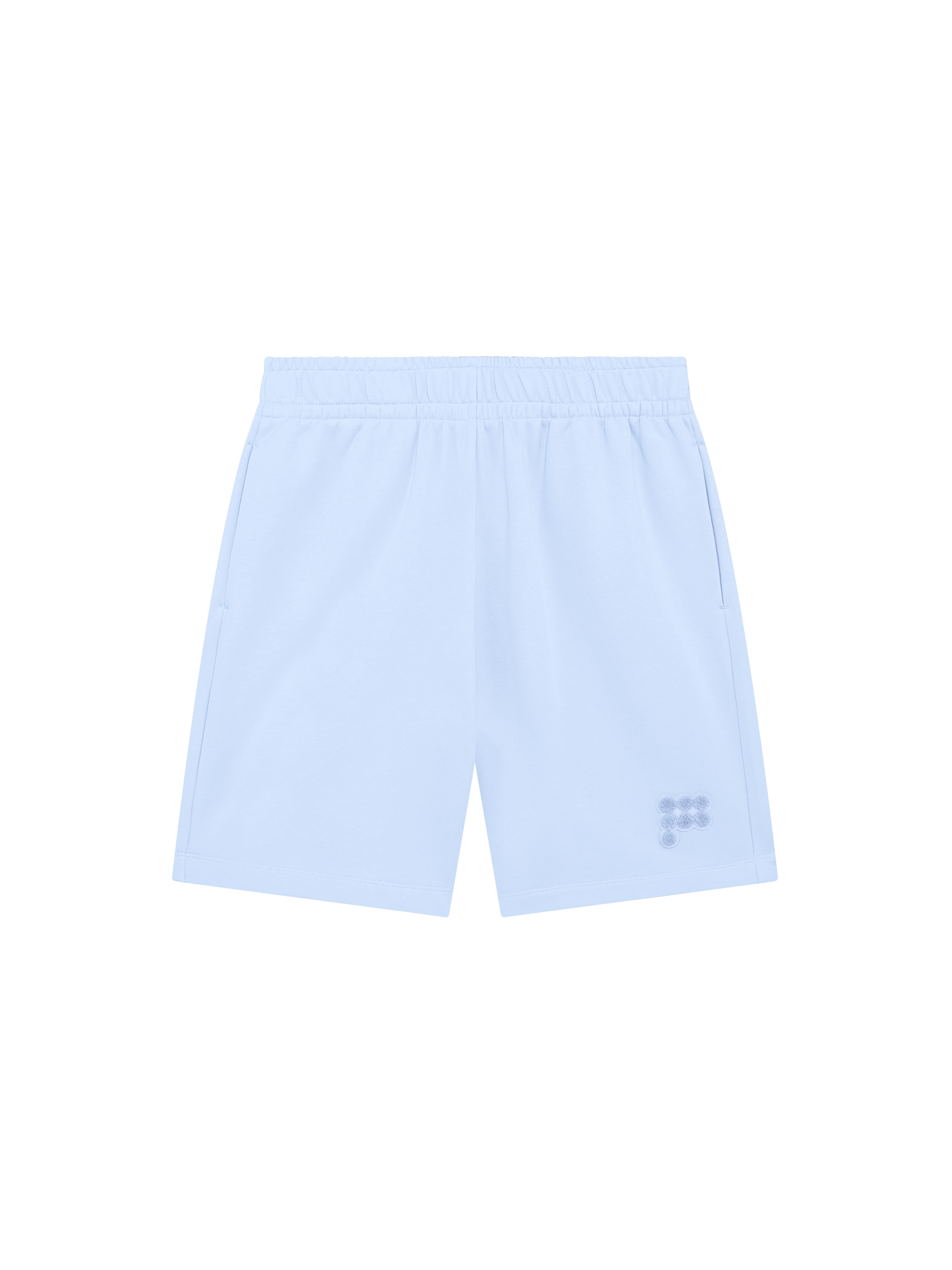 Mens Mid Length Shorts—Wildflower Blue