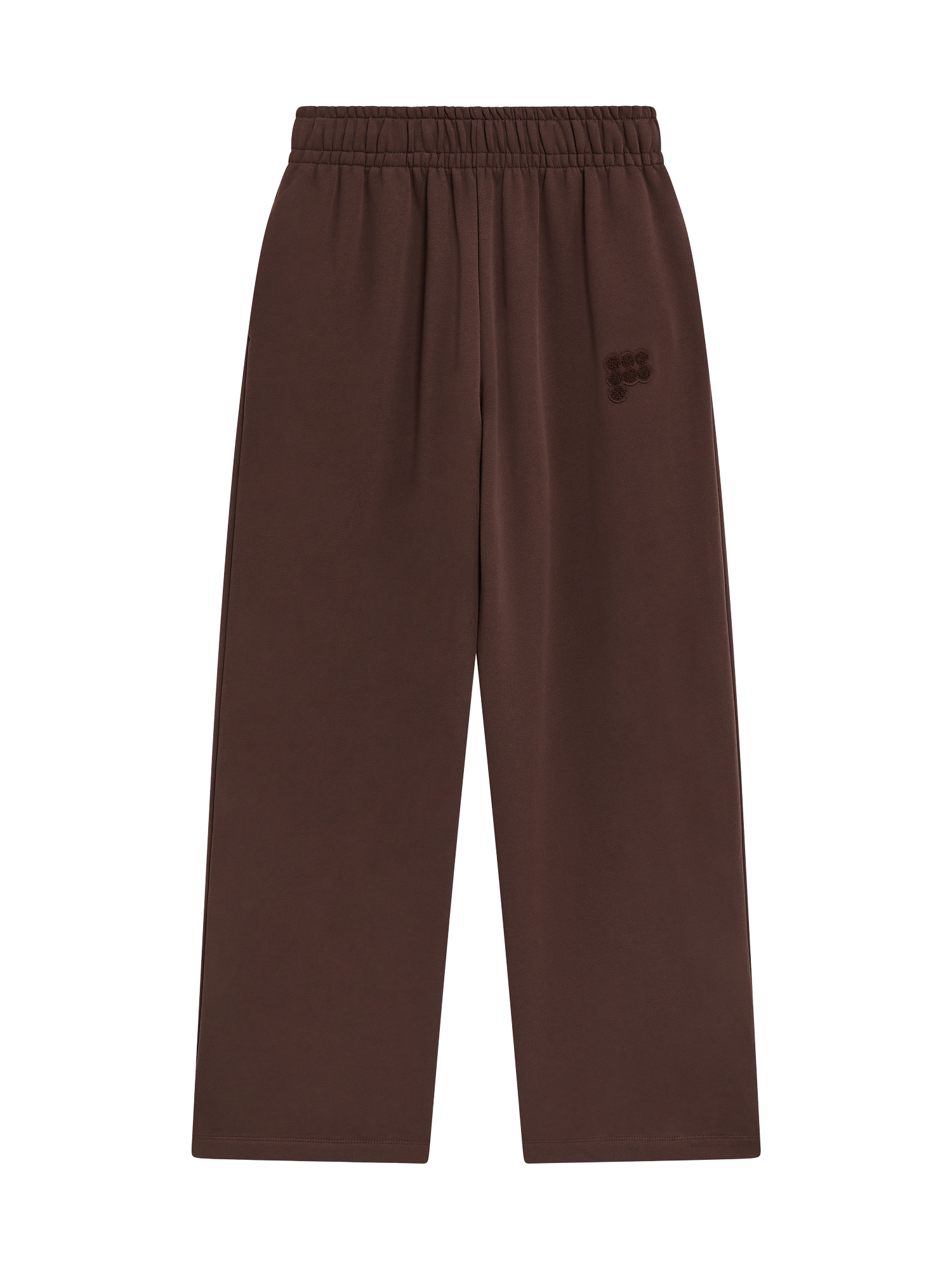 Womens Straight Leg Track Pants—Mahogany Brown