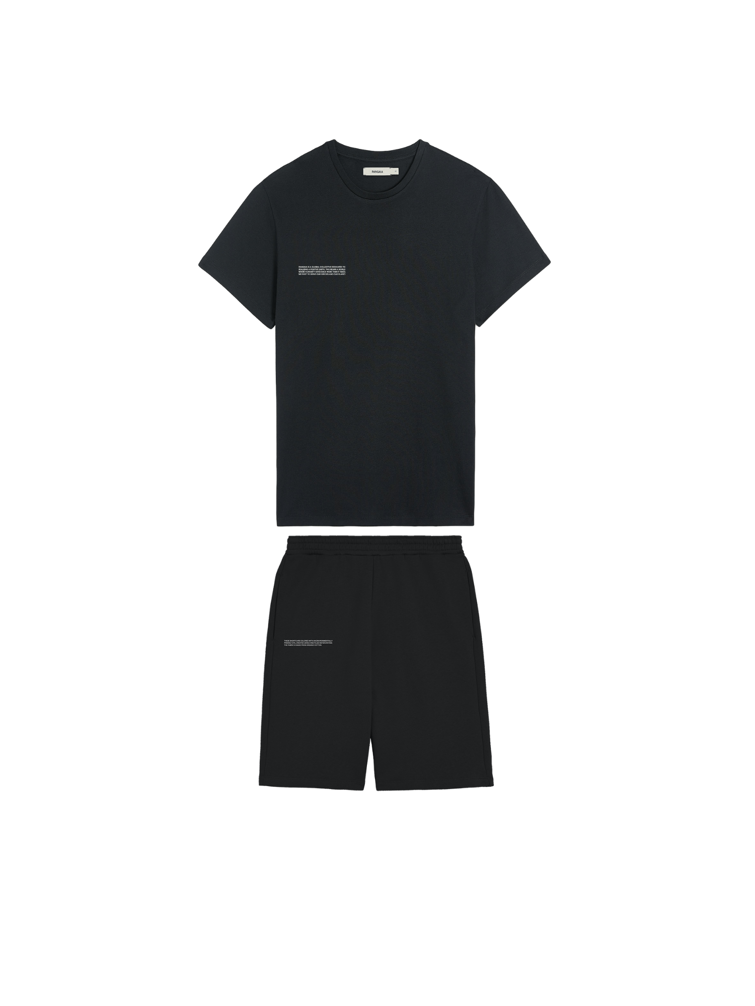 Mens 365 T-shirt and Long Shorts Bundle—Black