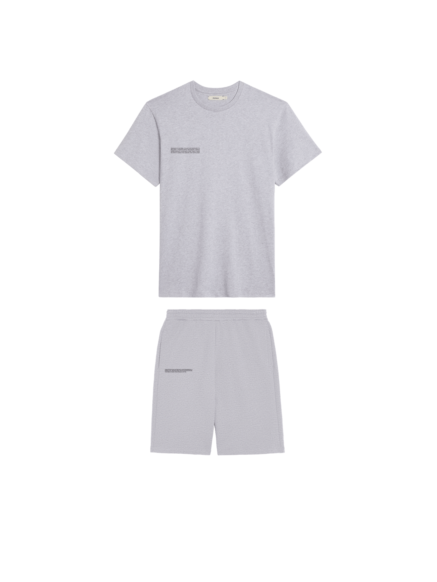 Mens 365 T-shirt and Long Shorts Bundle—Grey Marl