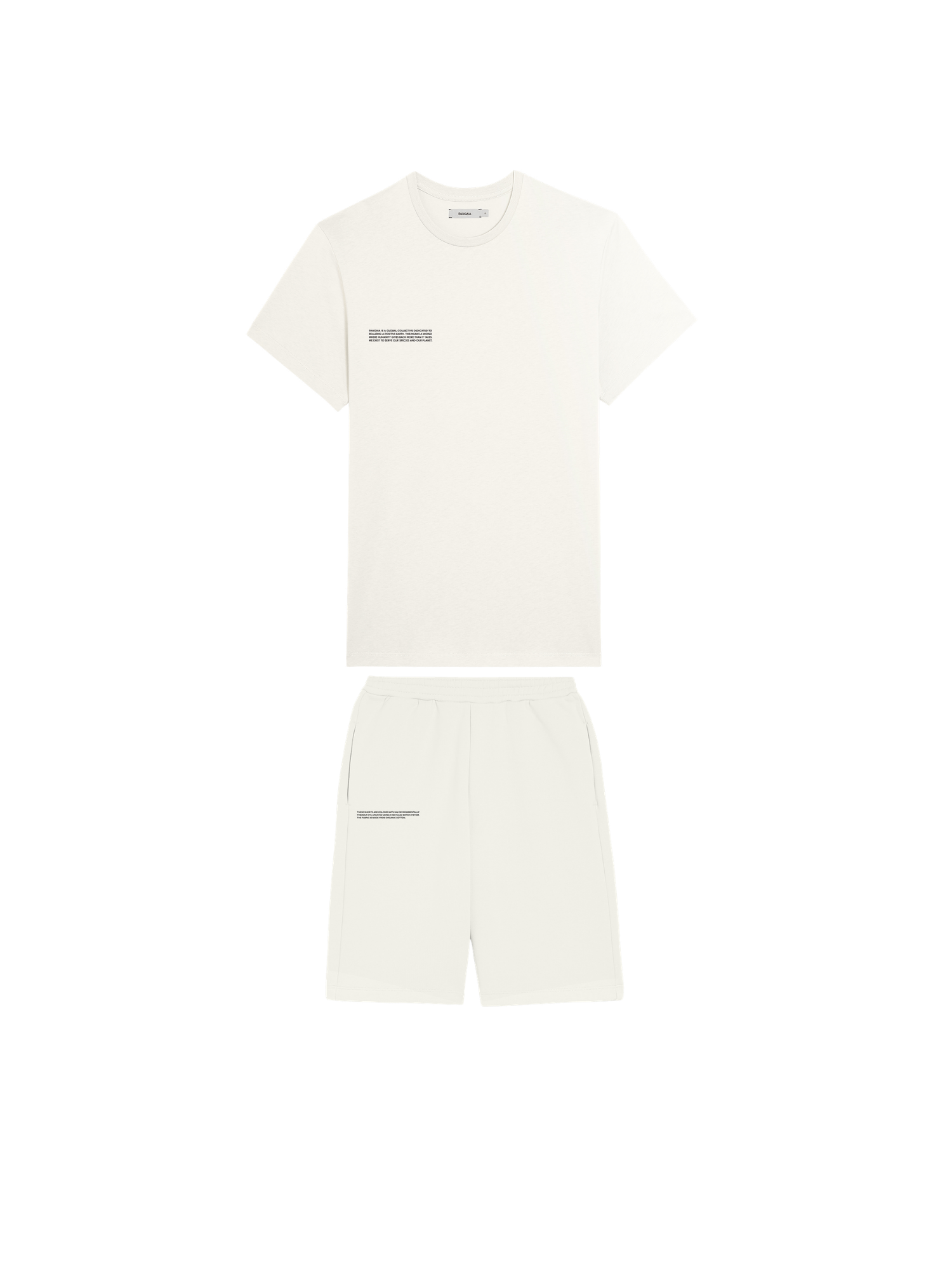 Mens 365 T-shirt and Long Shorts Bundle—Off White