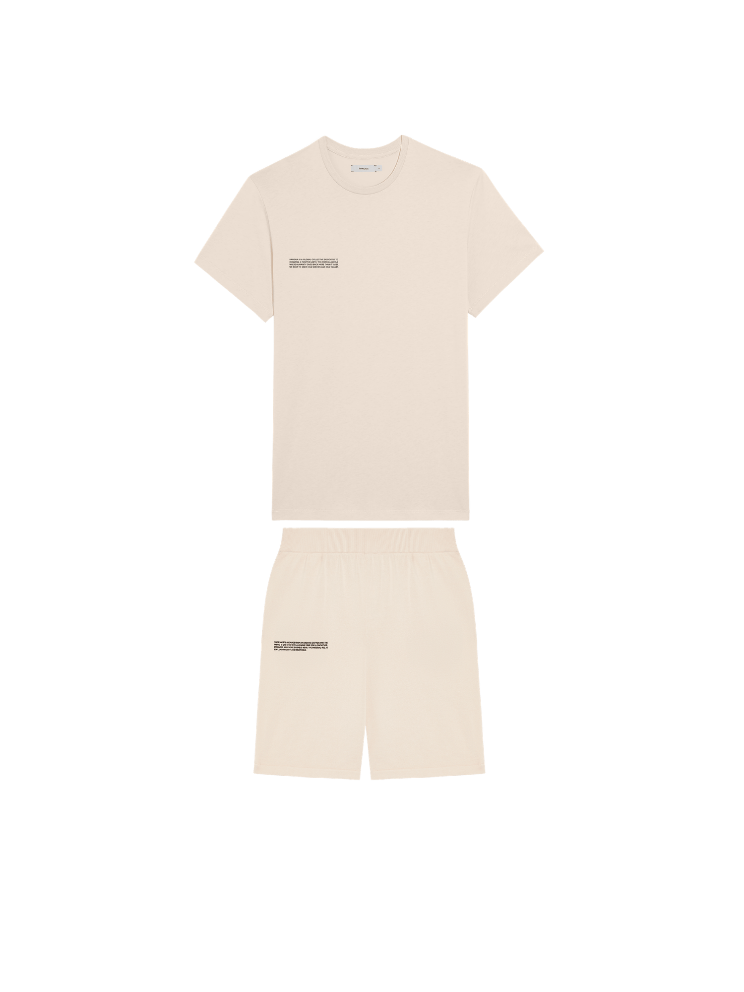 Mens 365 T-shirt and Long Shorts Bundle—Sand