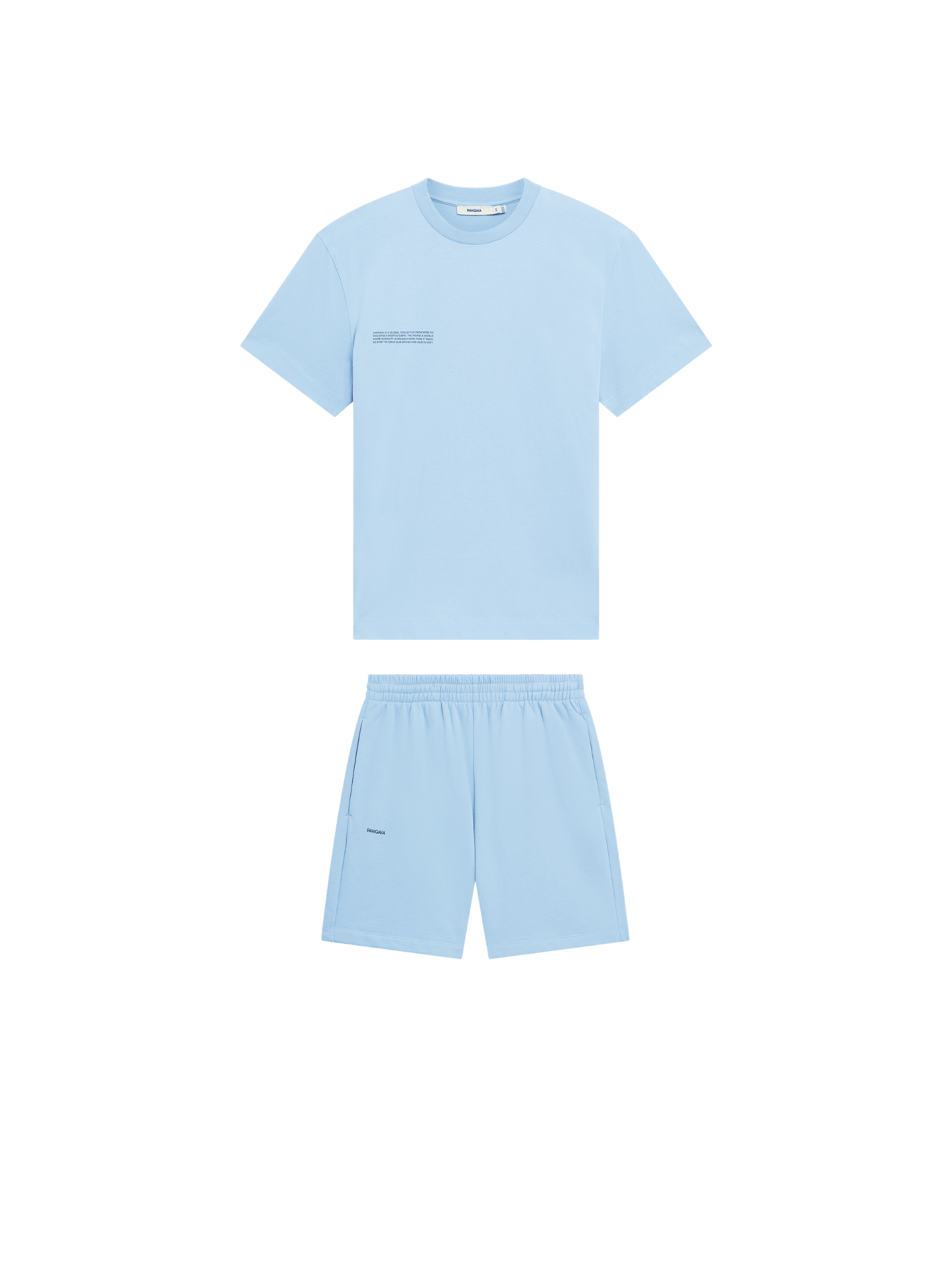 Mens 365 T-shirt and Mid-Length Shorts Bundle—Dewdrop Blue