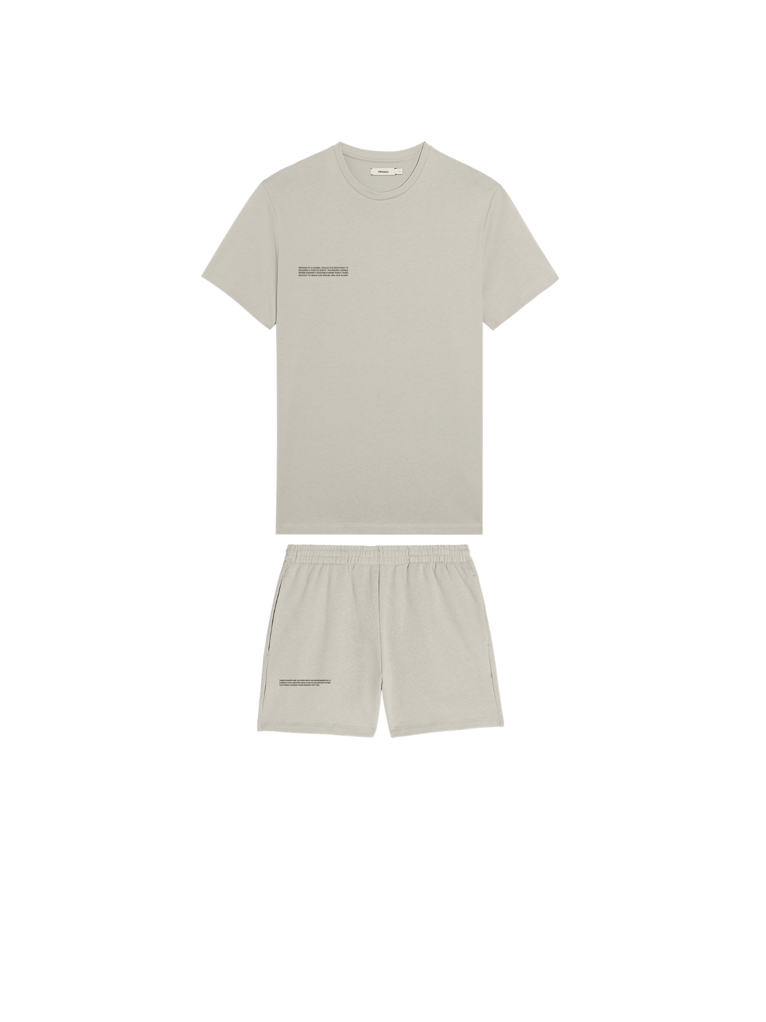Mens 365 T-shirt and Shorts Bundle—Stone