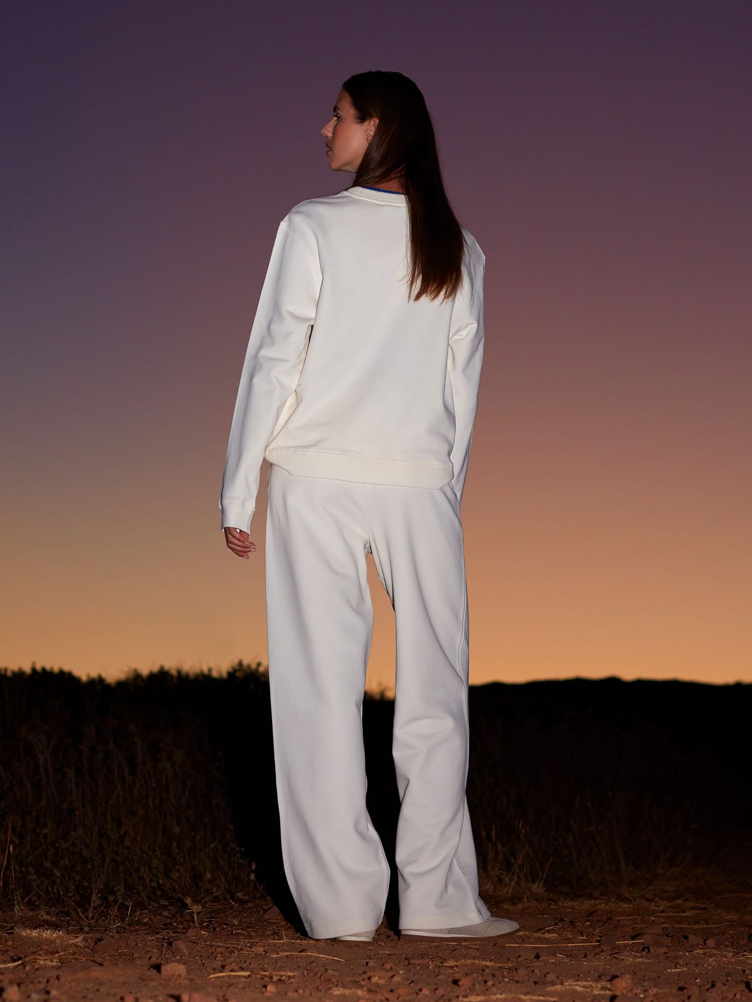Womens Midweight Straight Leg Track Pants—Soft Void