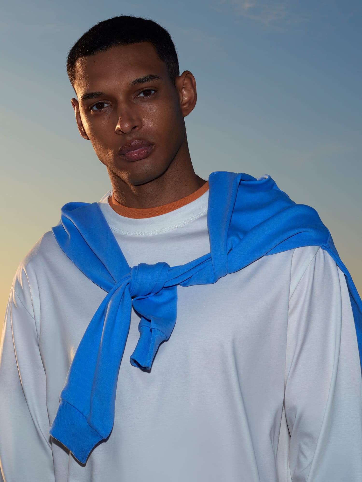 Mens Long Sleeve Interlock T-Shirt—Soft Void