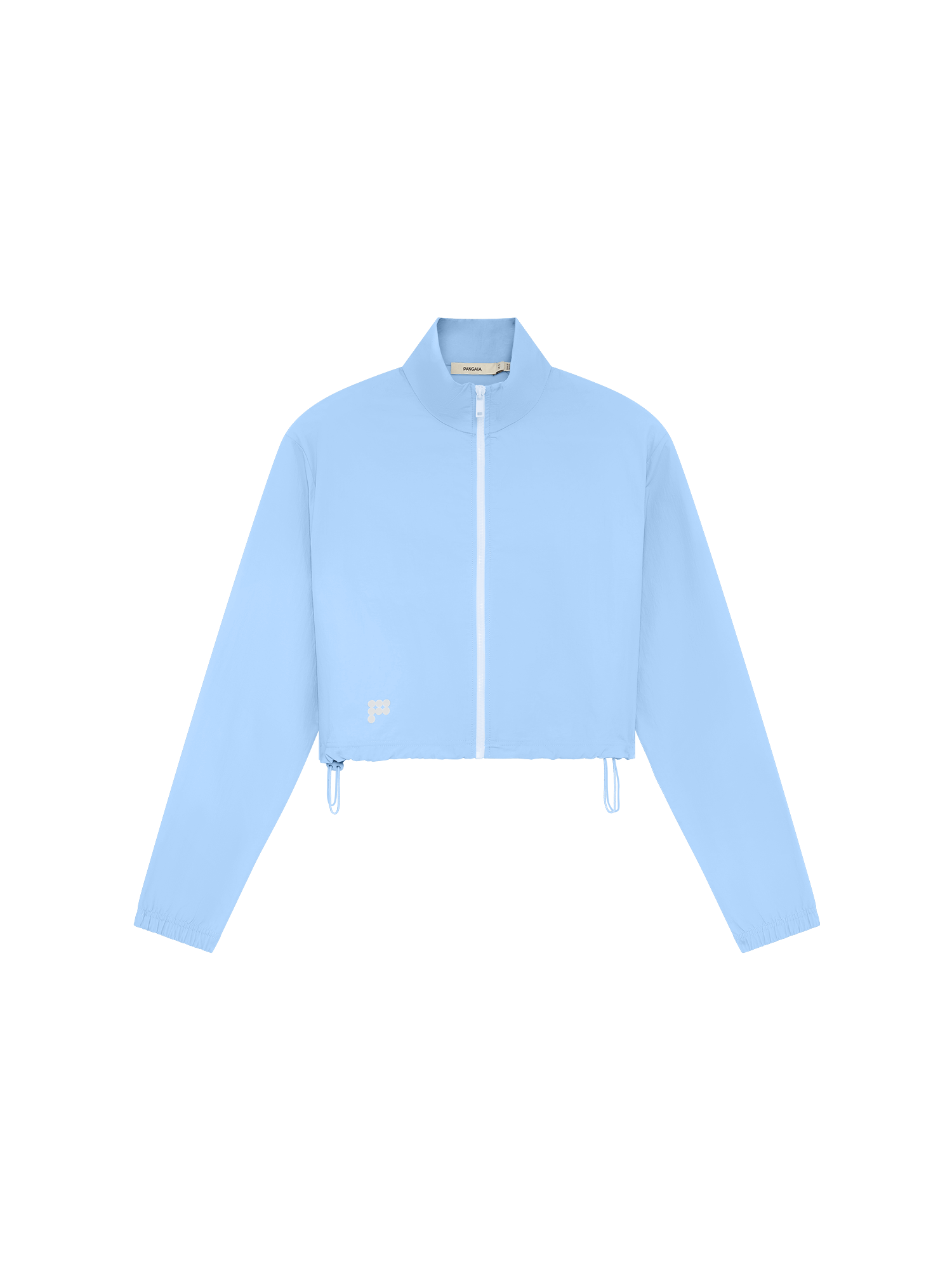 Womens Recycled Nylon Zip Up Jacket—Dewdrop Blue
