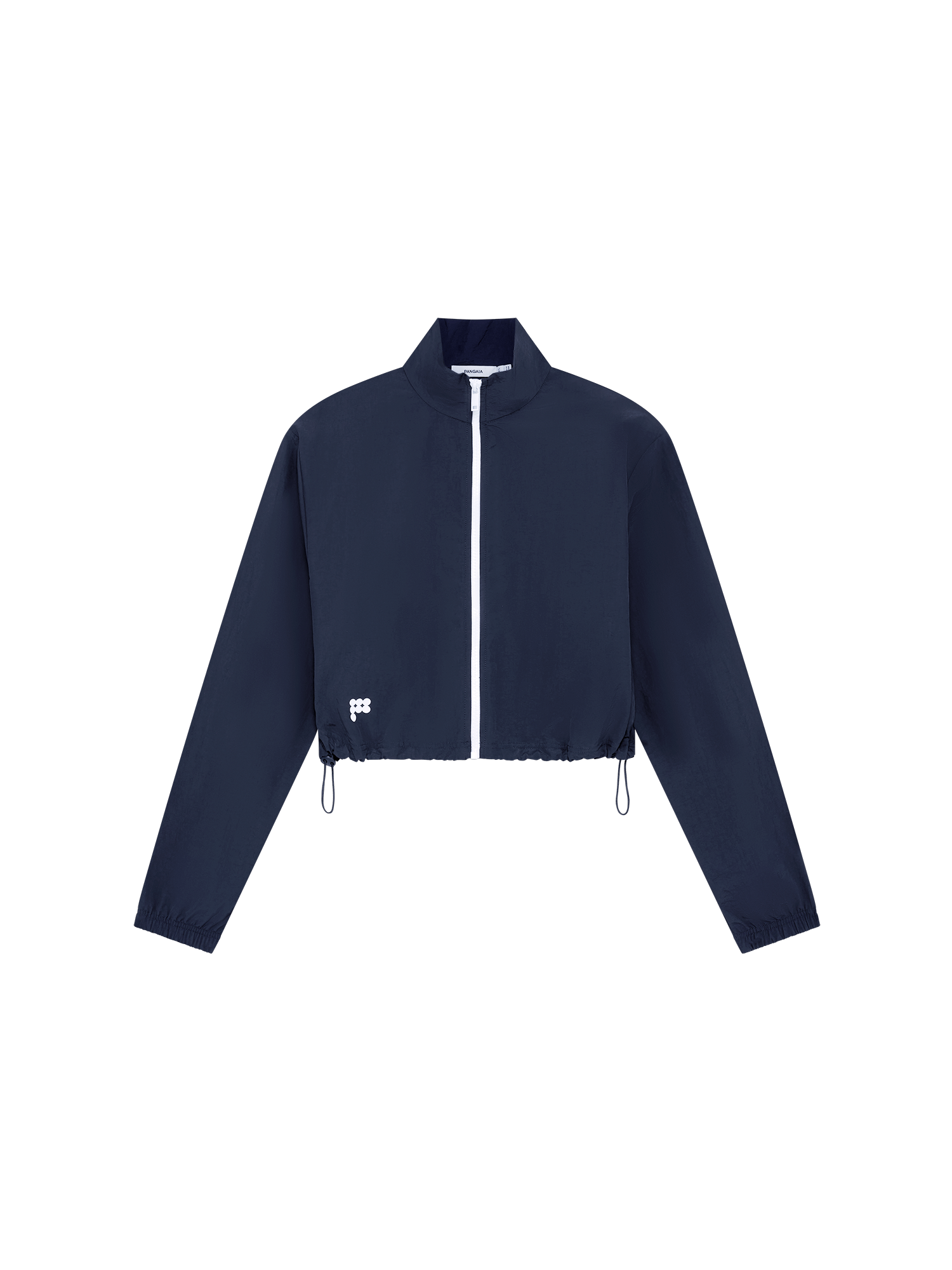 Womens Recycled Nylon Zip Up Jacket—Granite Navy