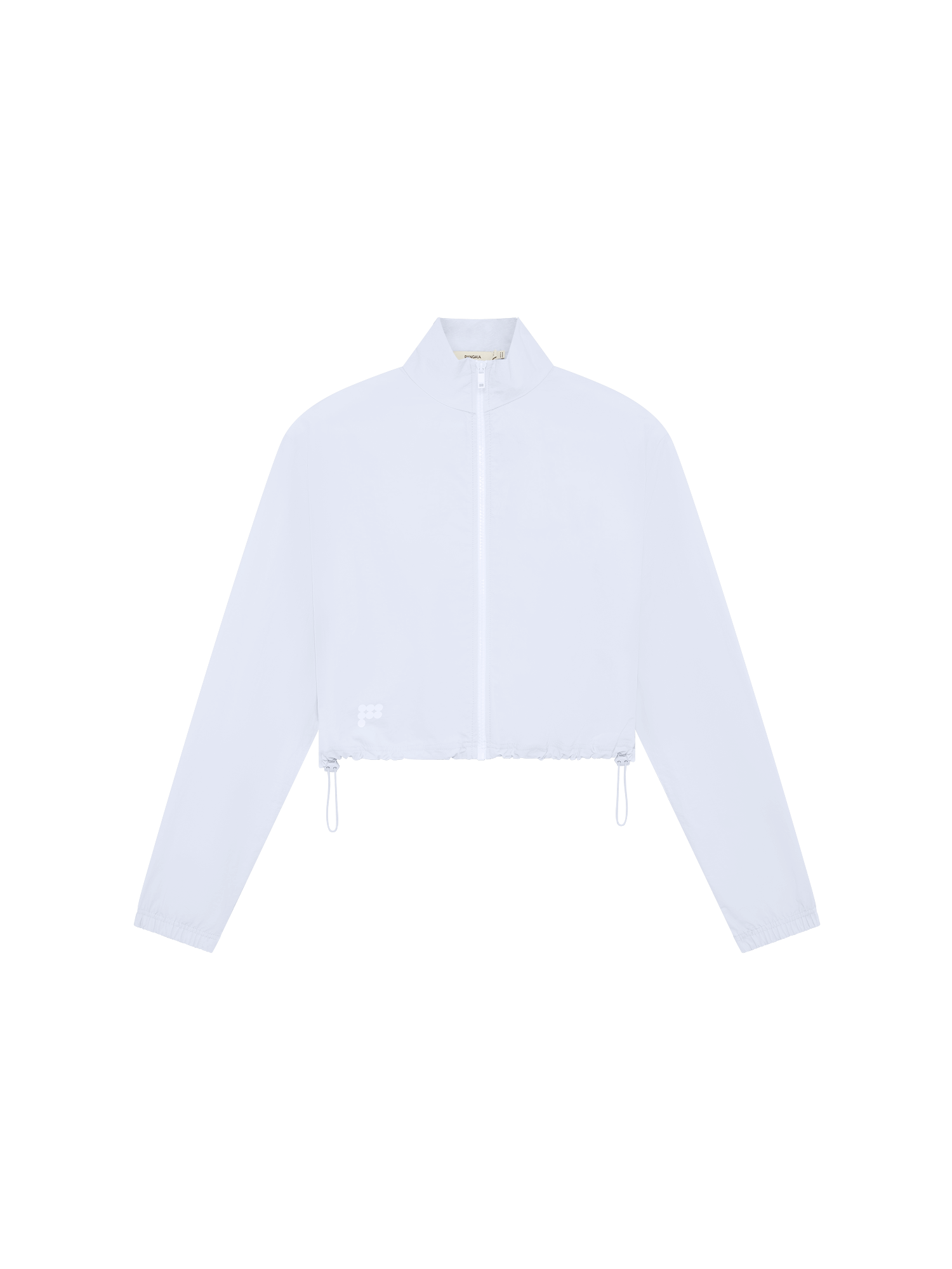 Womens Recycled Nylon Zip Up Jacket—Ice Grey