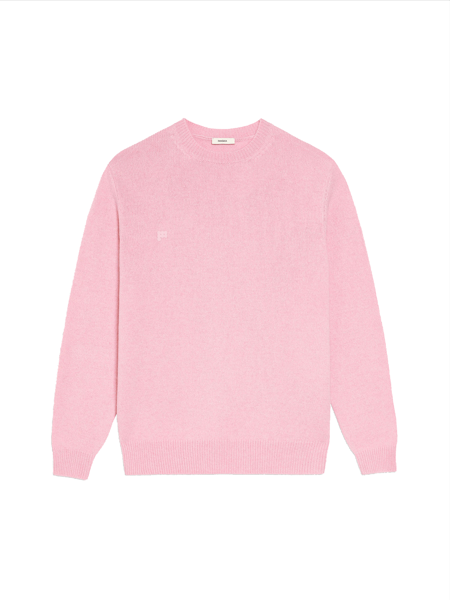 Mens Pink Cashmere Crewneck Sweatshirt PANGAIA