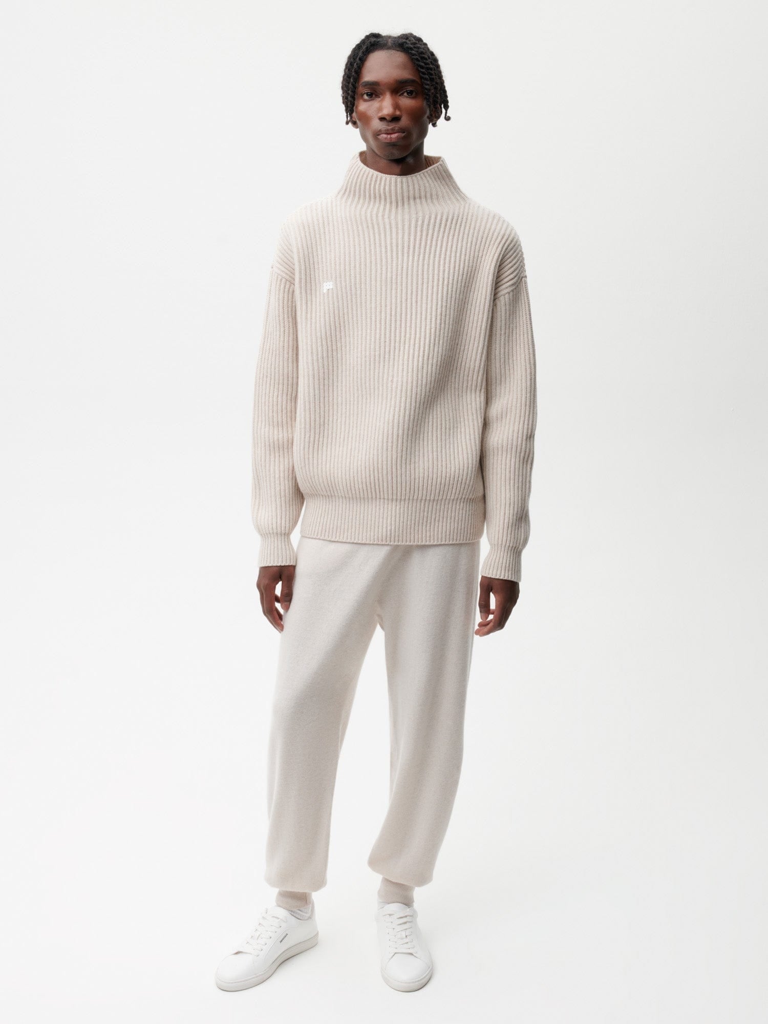 Recycled-Cashmere-Funnel-Neck-Jumper-Oatmeal-Male-3