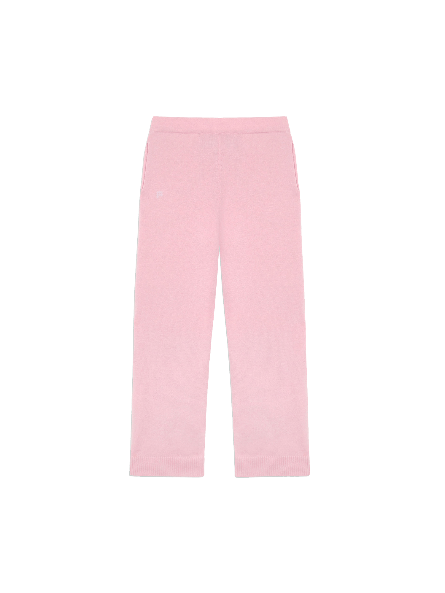 Recycled Cashmere Loose Track Pants—sakura pink-packshot-3