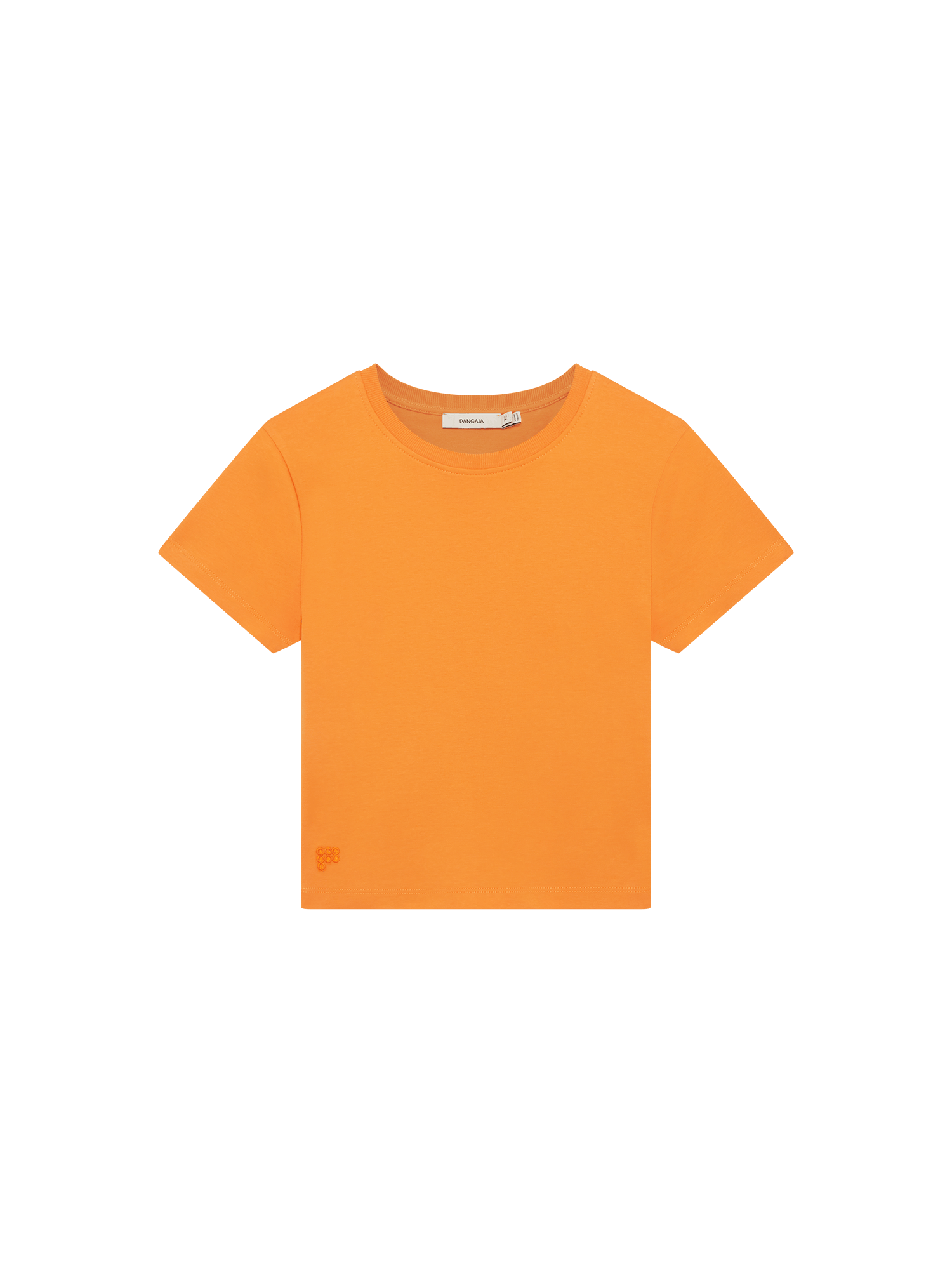 Womens Cropped T-Shirt—Saffron Orange