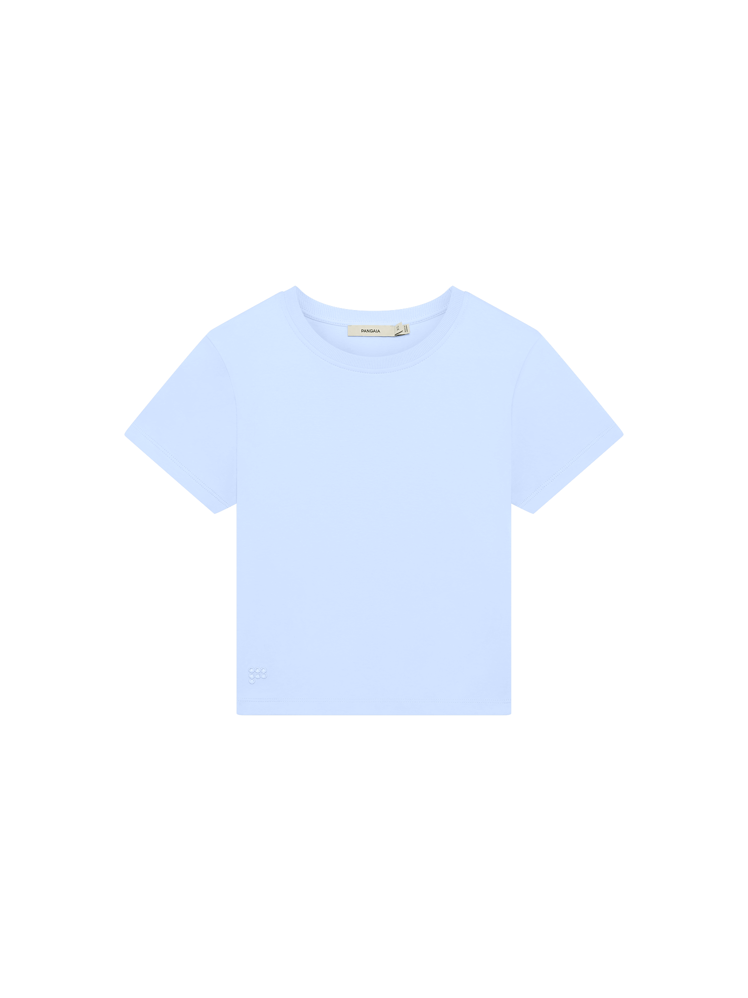 Womens Cropped T-Shirt—Wildflower Blue