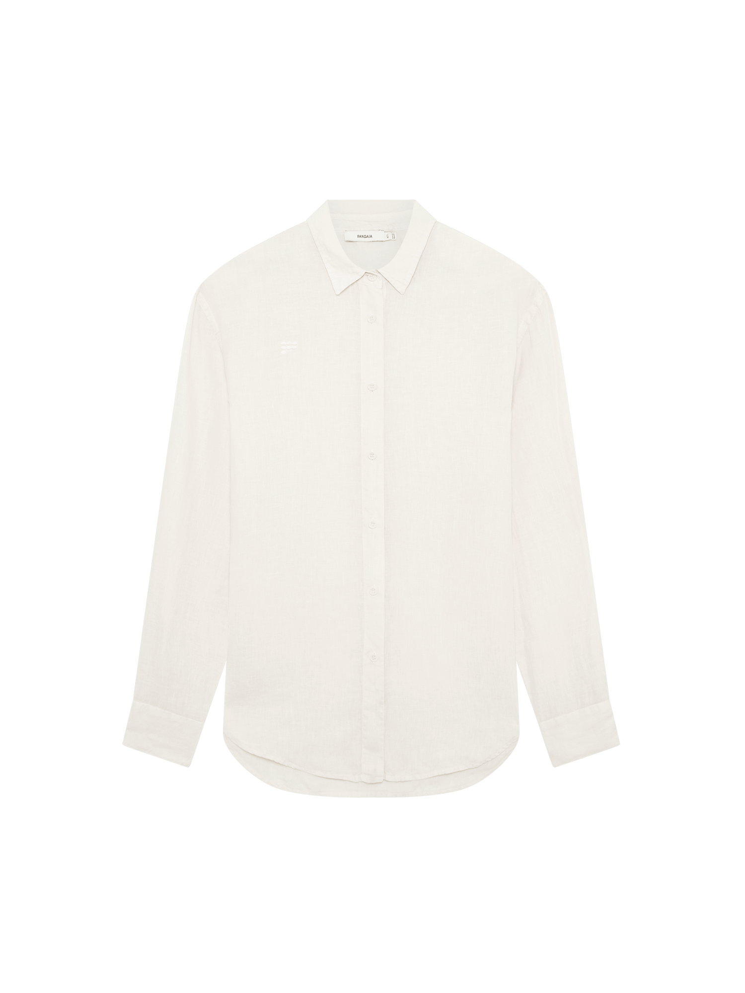 Womens Linen Overshirt—Bone White