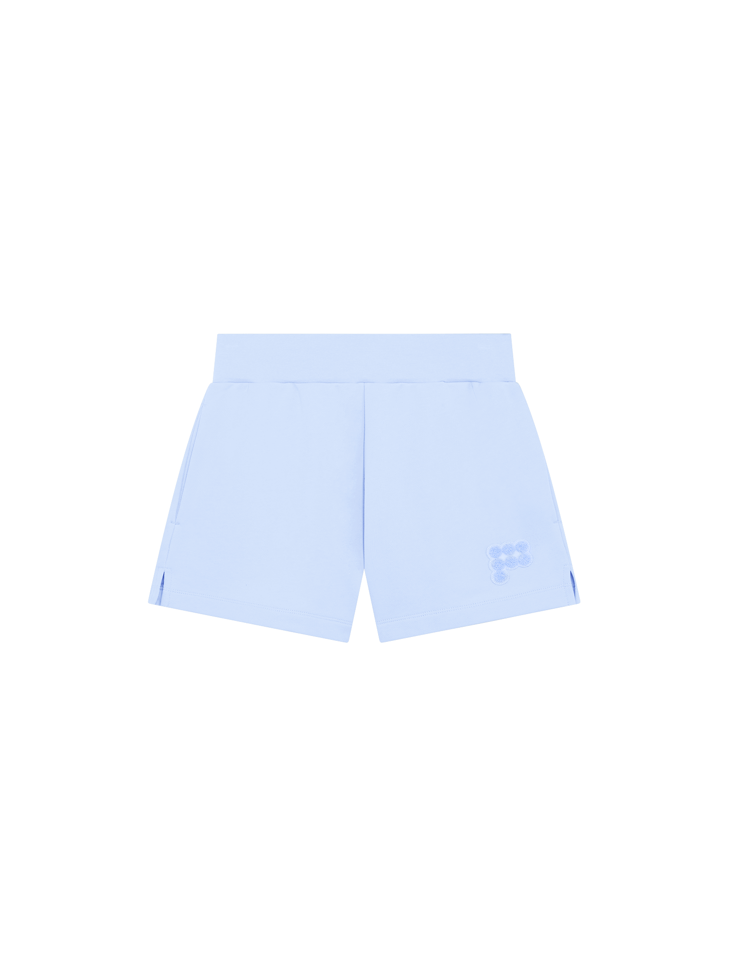 Womens Midweight Shorts—Wildflower Blue
