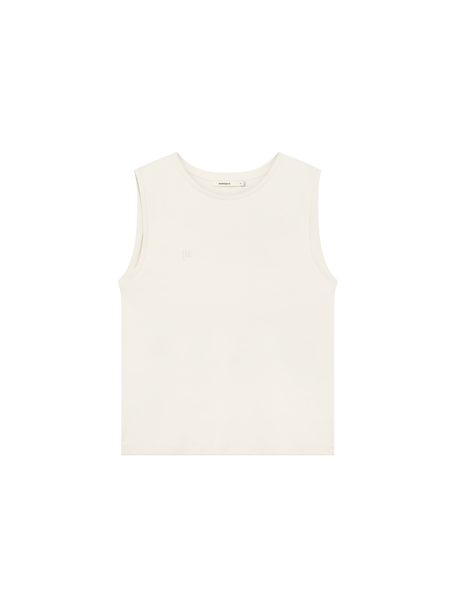Mens Sleeveless T-Shirt—Bone White