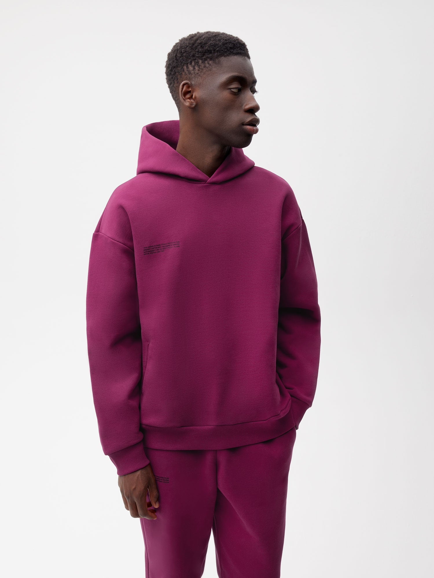 Signature Hoodie—plum purple male