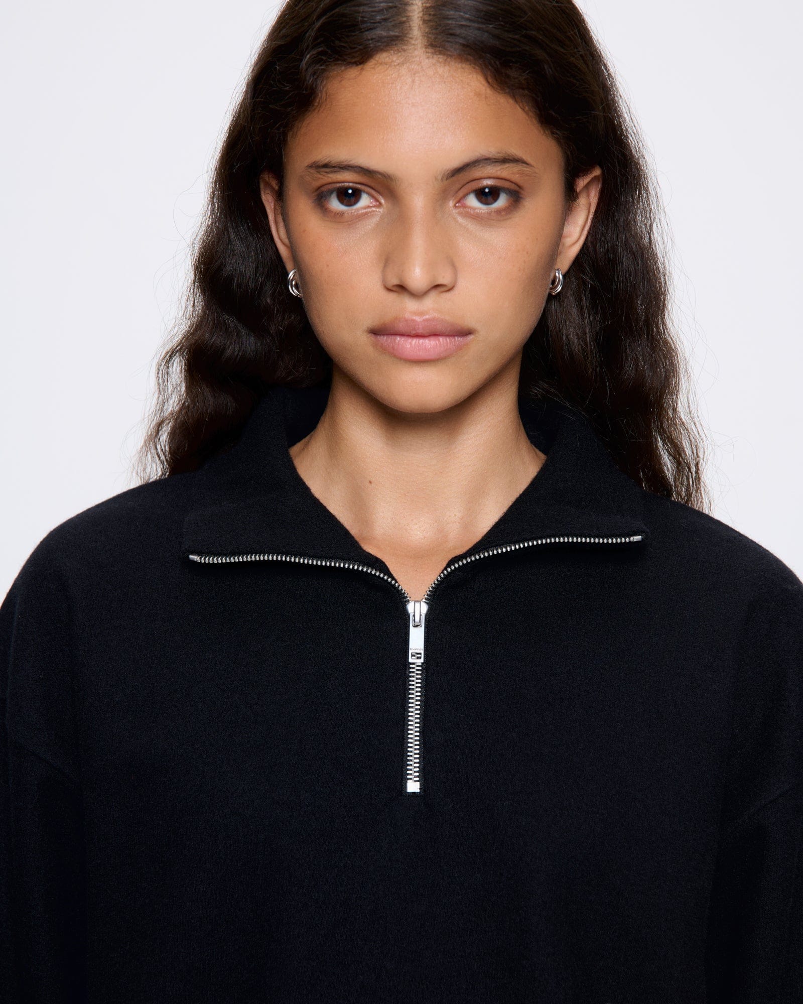 WOMENS_WOOL-JERSEY-HALF-ZIP_SWEATSHIRT_BLACK_WOMENS_DETAIL