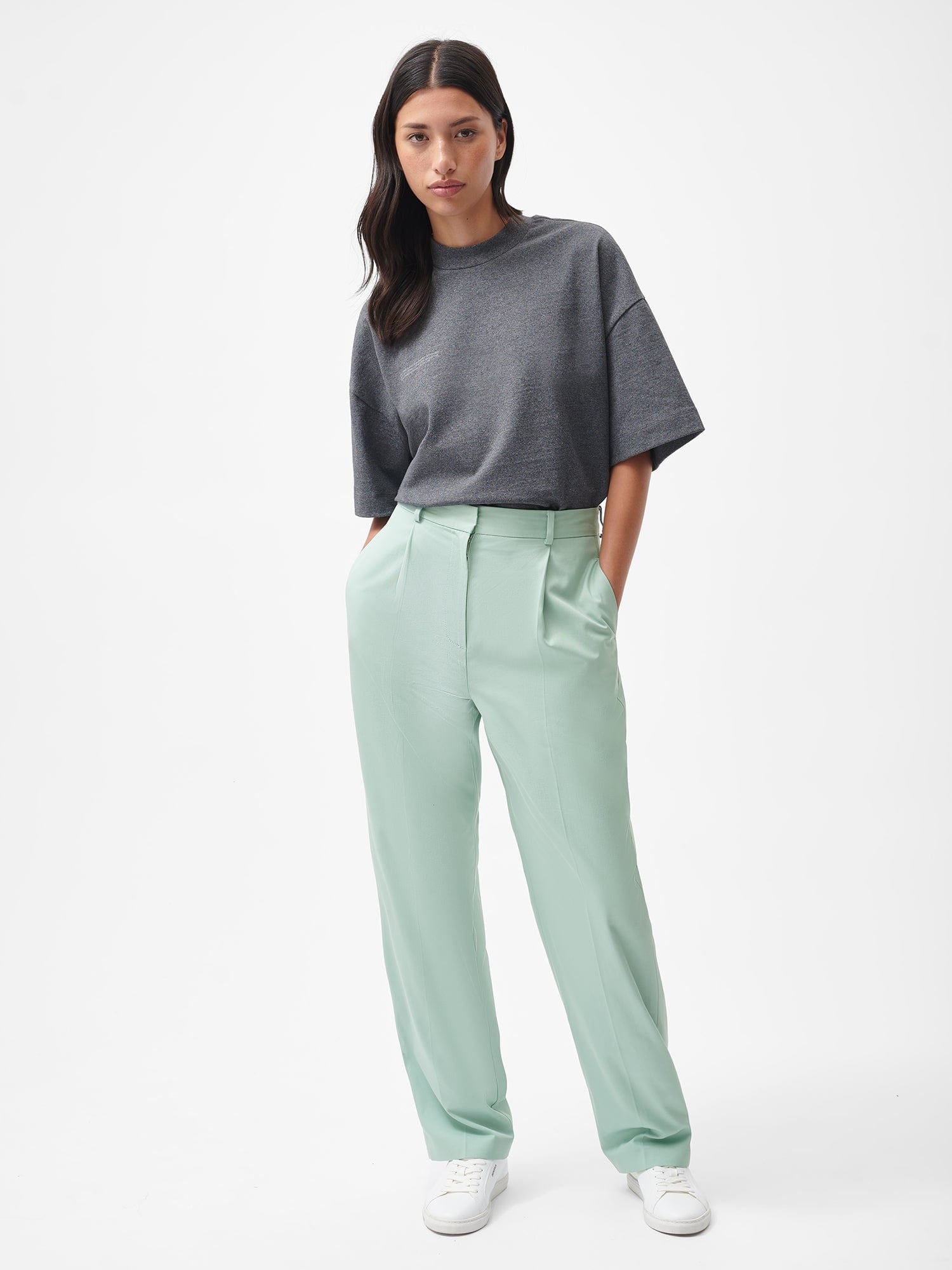    Womens-Cotton-Tailored-Trouser-Eucalyptus-Blue-female-1