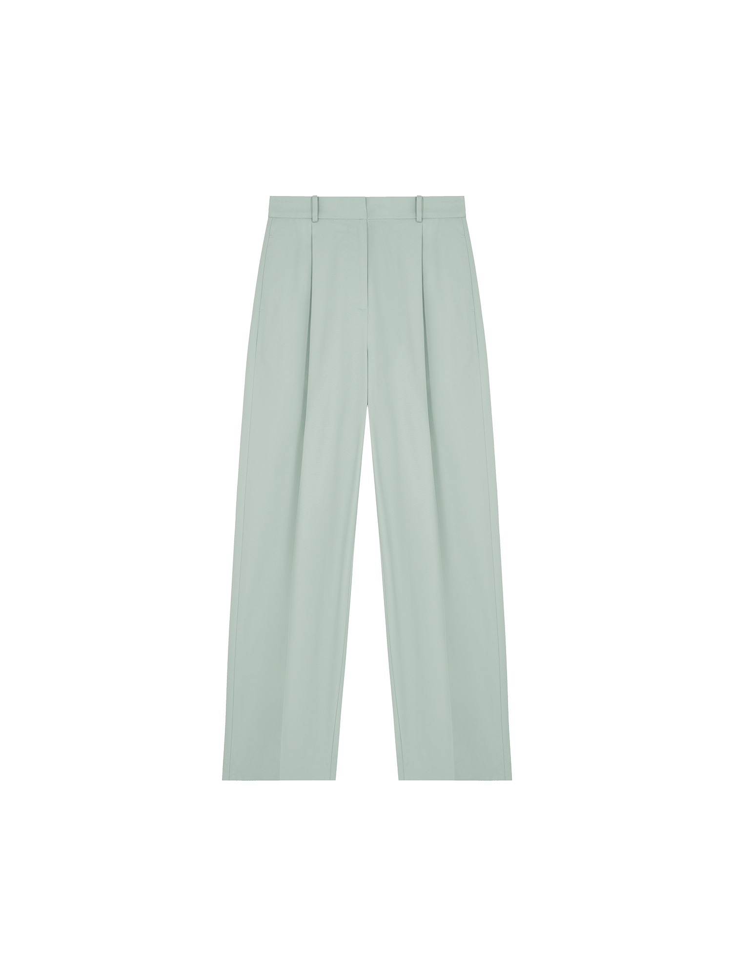       Womens-Cotton-Tailored-Trouser-Eucalyptus-Blue-packshot-3