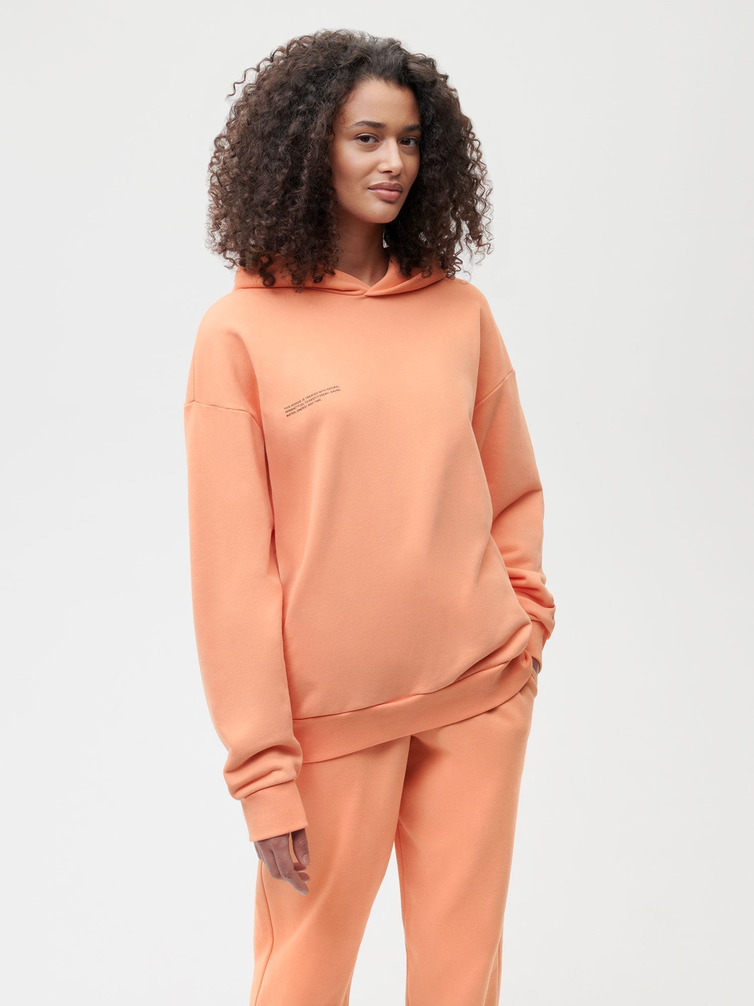 Organic Cotton Hoodie Peach Perfect Female