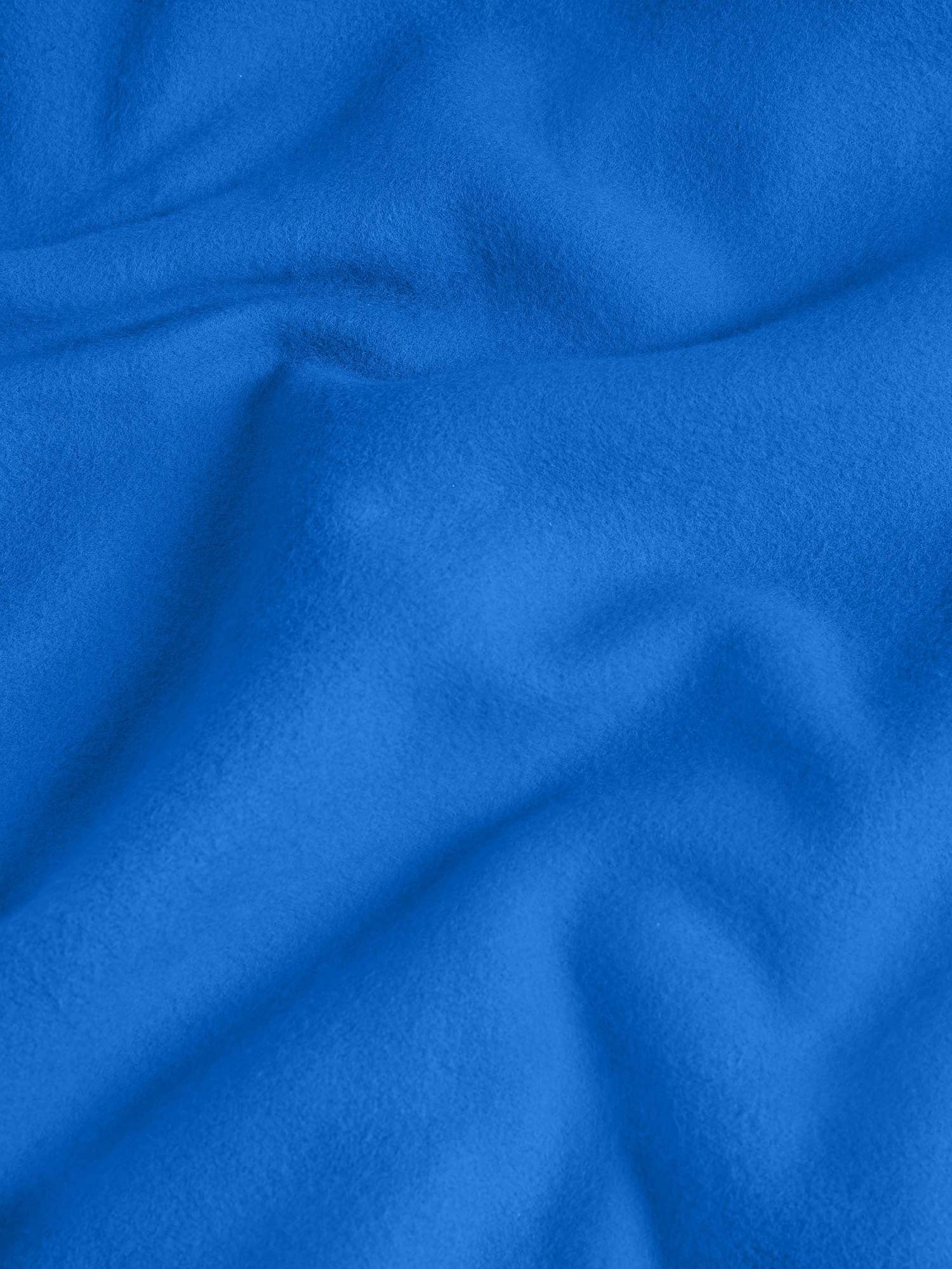 Archive Womens 365 Heavyweight Sweatshirt cobalt blue organic cotton fabric texture packshot with PPRMINT treatment