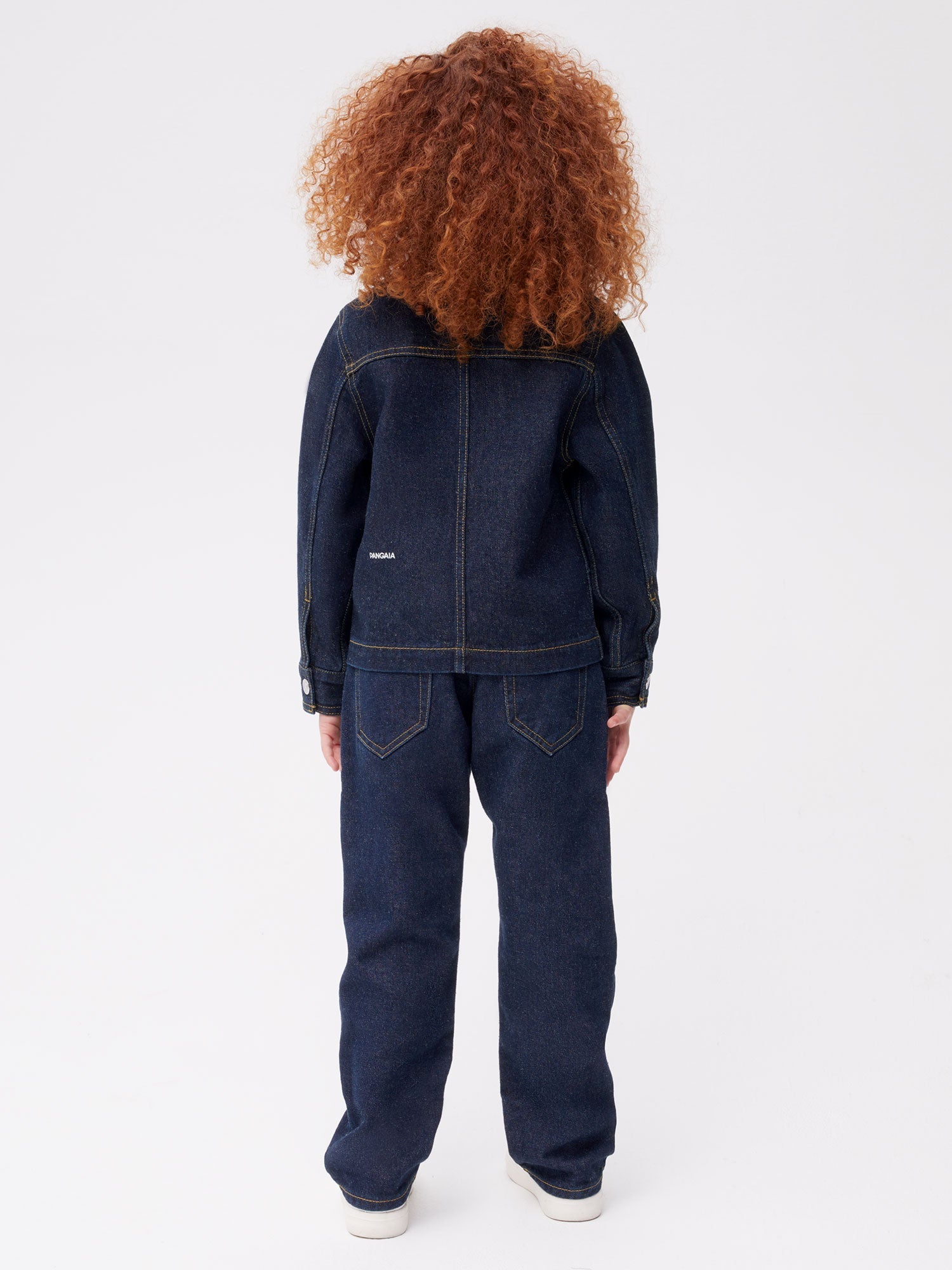 Kids Hemp Denim Jacket Dark Indigo Wash