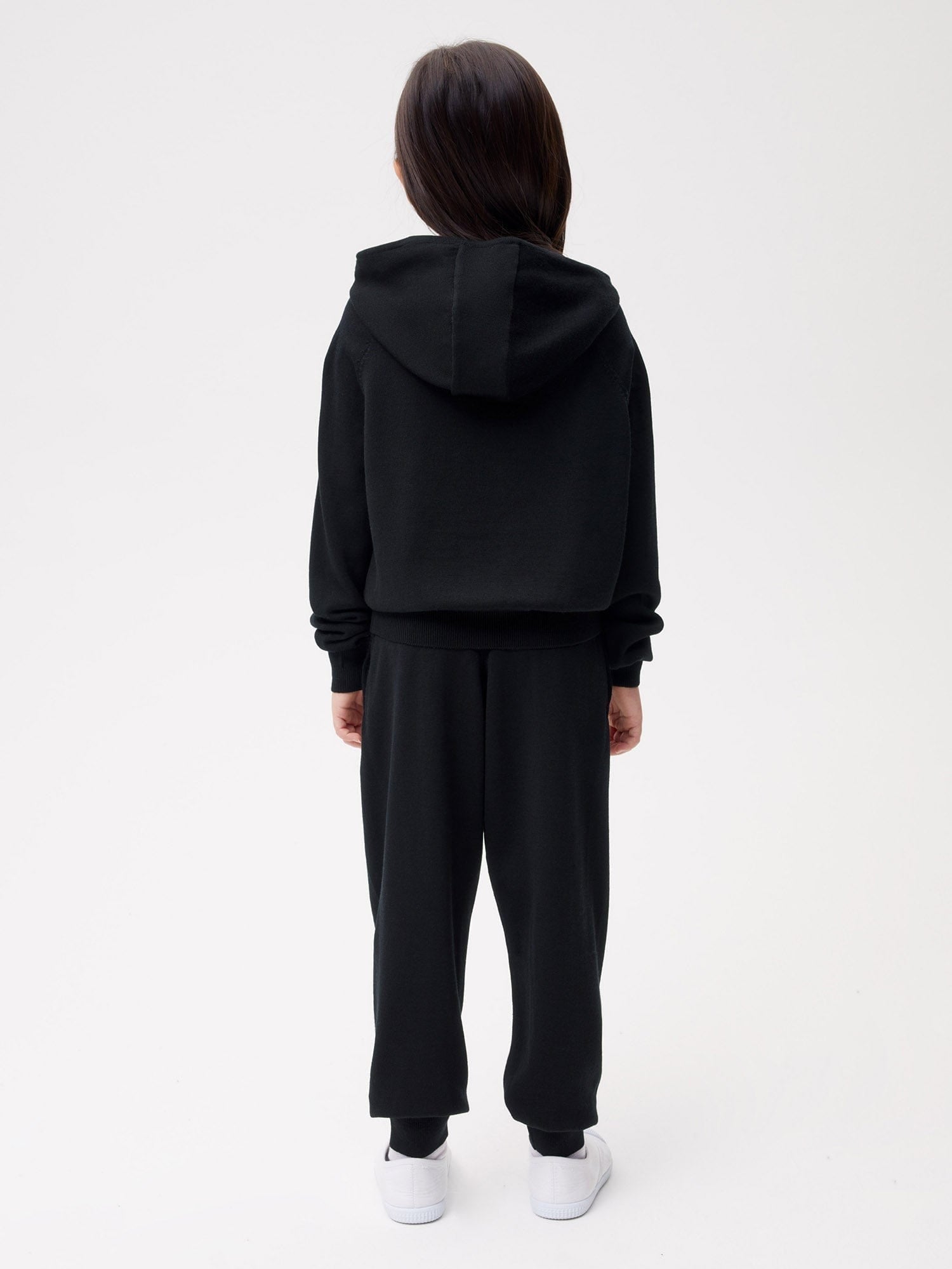 Kids Merino Hoodie Black