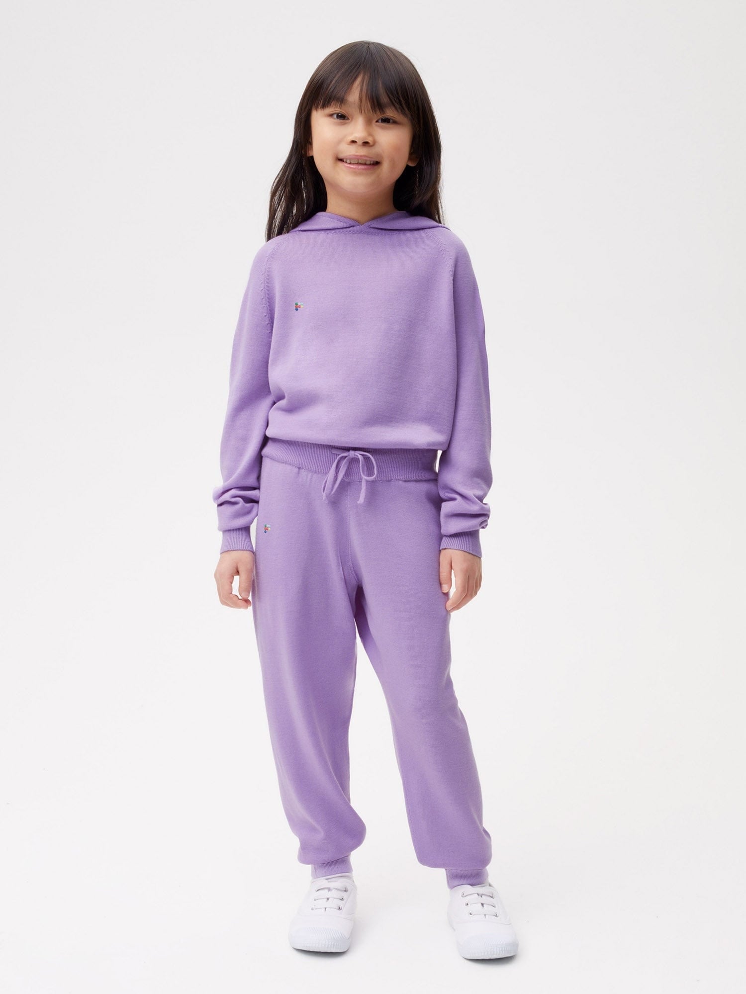 Kids Merino Track Pants Orchid Purple